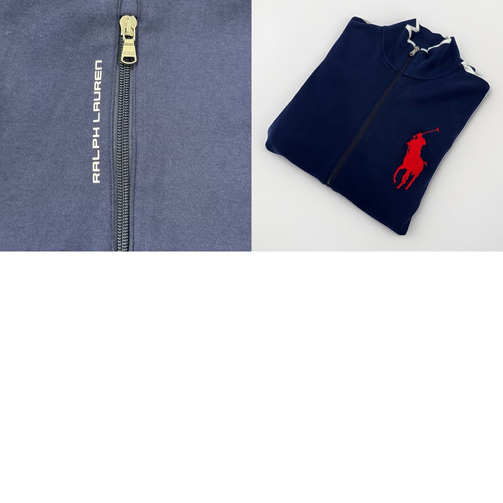 Polo Ralph Lauren VINTAGE Polo Ralph Lauren Performance Track Full Zip Sweatshirt Men’s Large Big Pony Jacket Size US L / EU 52-54 / 3 - 8 Thumbnail