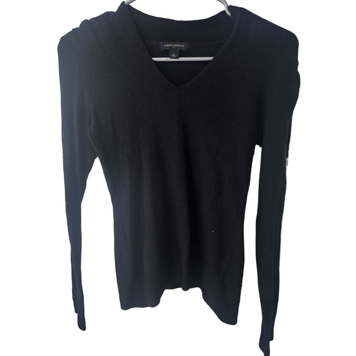 Banana Republic Banana Republic Black V Neck Wool/Cashmere Sweater - Small Size S / US 4 / IT 40 - 1 Thumbnail