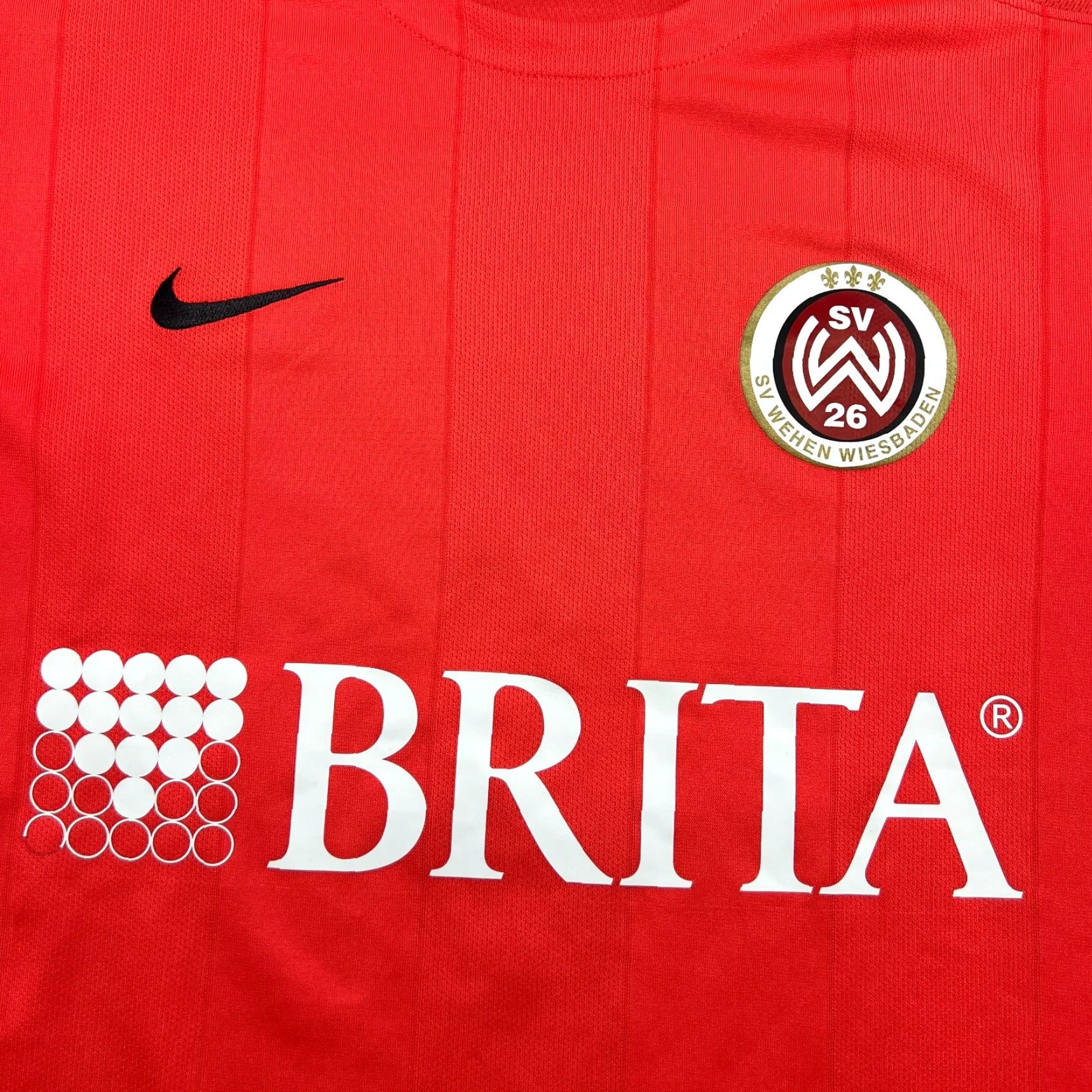 Nike Nike SV Wehen Wiesbaden 2015-2016 Training Football Jersey Mens M Red Short Sleeve Shirt Size US M / EU 48-50 / 2 - 5 Thumbnail