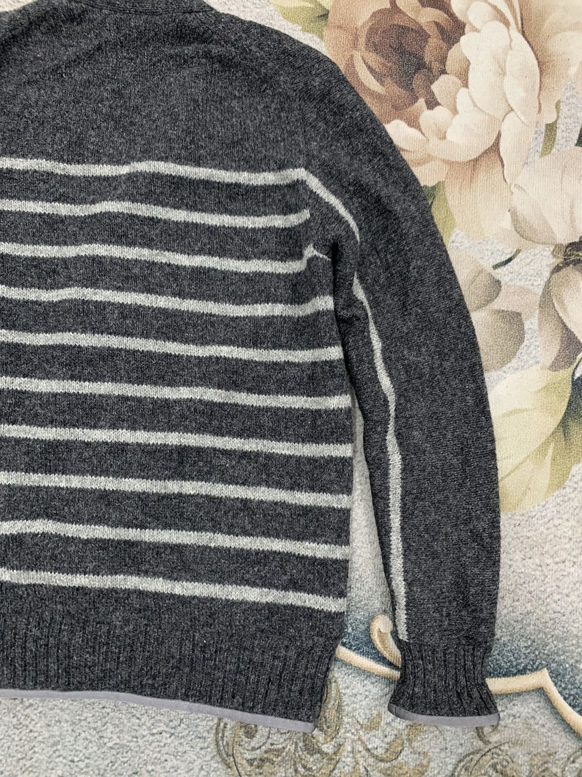 Sacai Sacai Wool Sweater Cardigan Knit Stripes Pattern Size US S / EU 44-46 / 1 - 11 Thumbnail