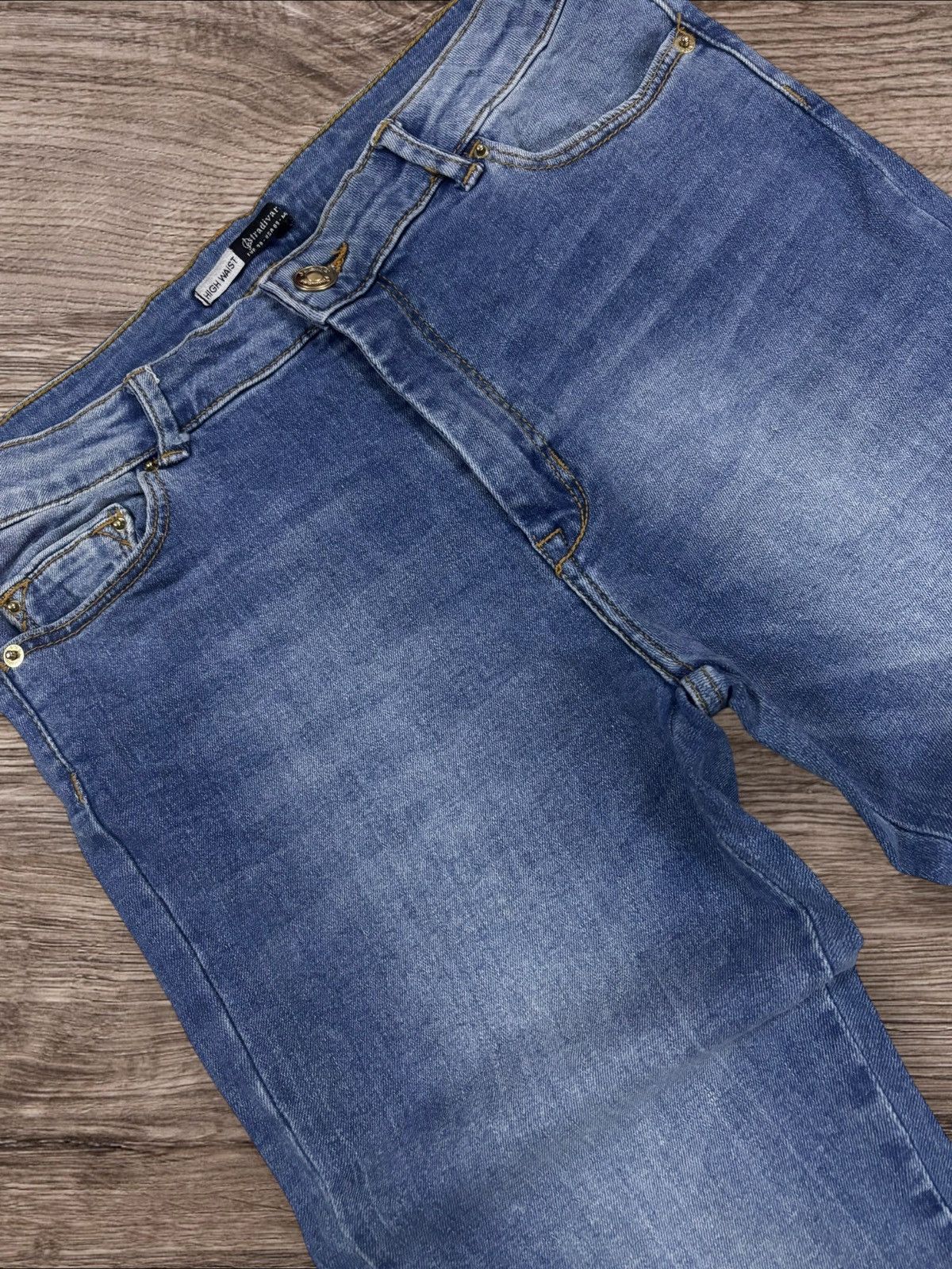 Other Stradivarius Distressed Highwaist Jeans Size 30" / US 8 / IT 44 - 4 Thumbnail