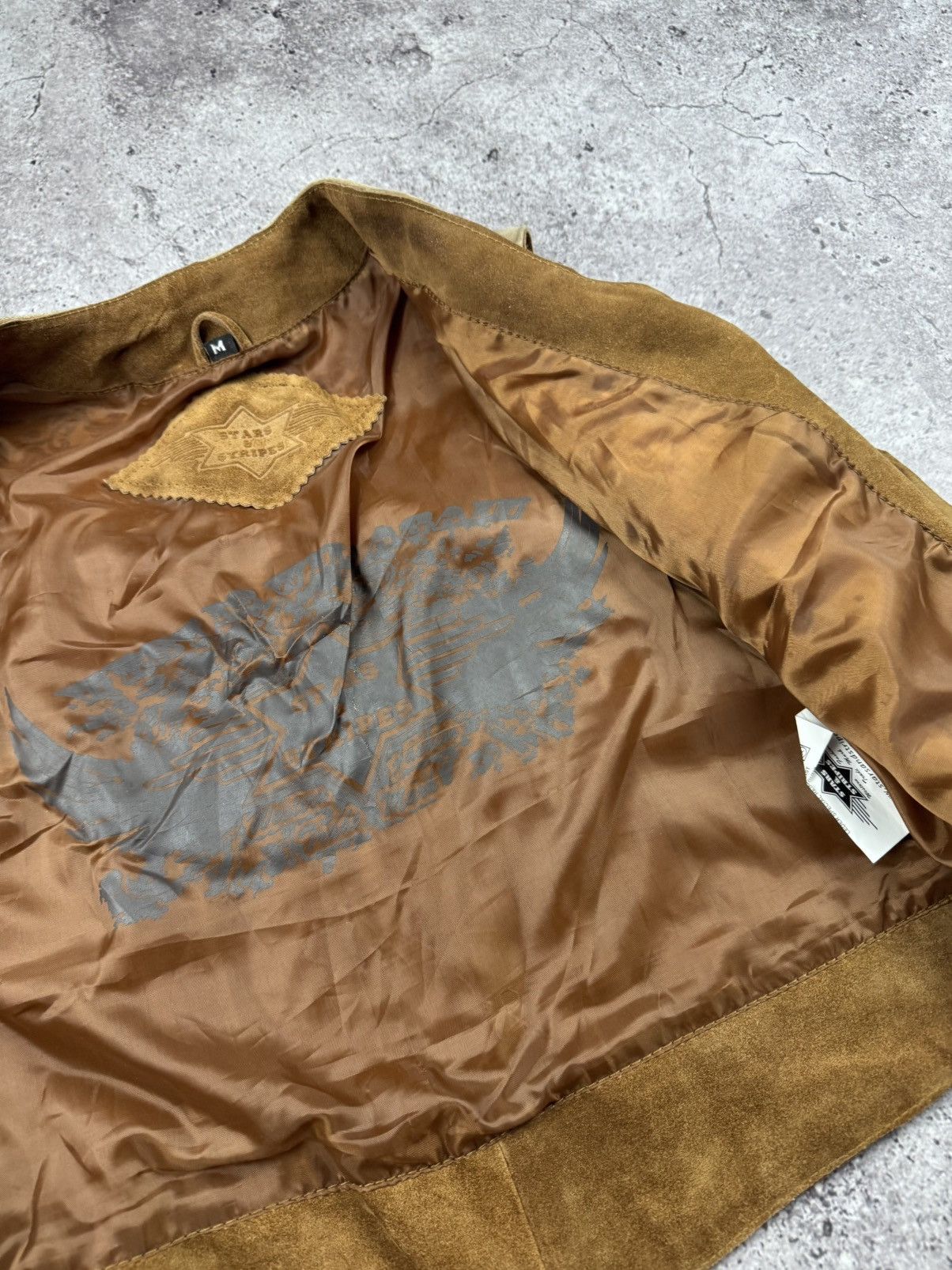 Cowboy Equipment Stars & Stripes 00s vintage real leather suede western vest Size M / US 6-8 / IT 42-44 - 6 Thumbnail