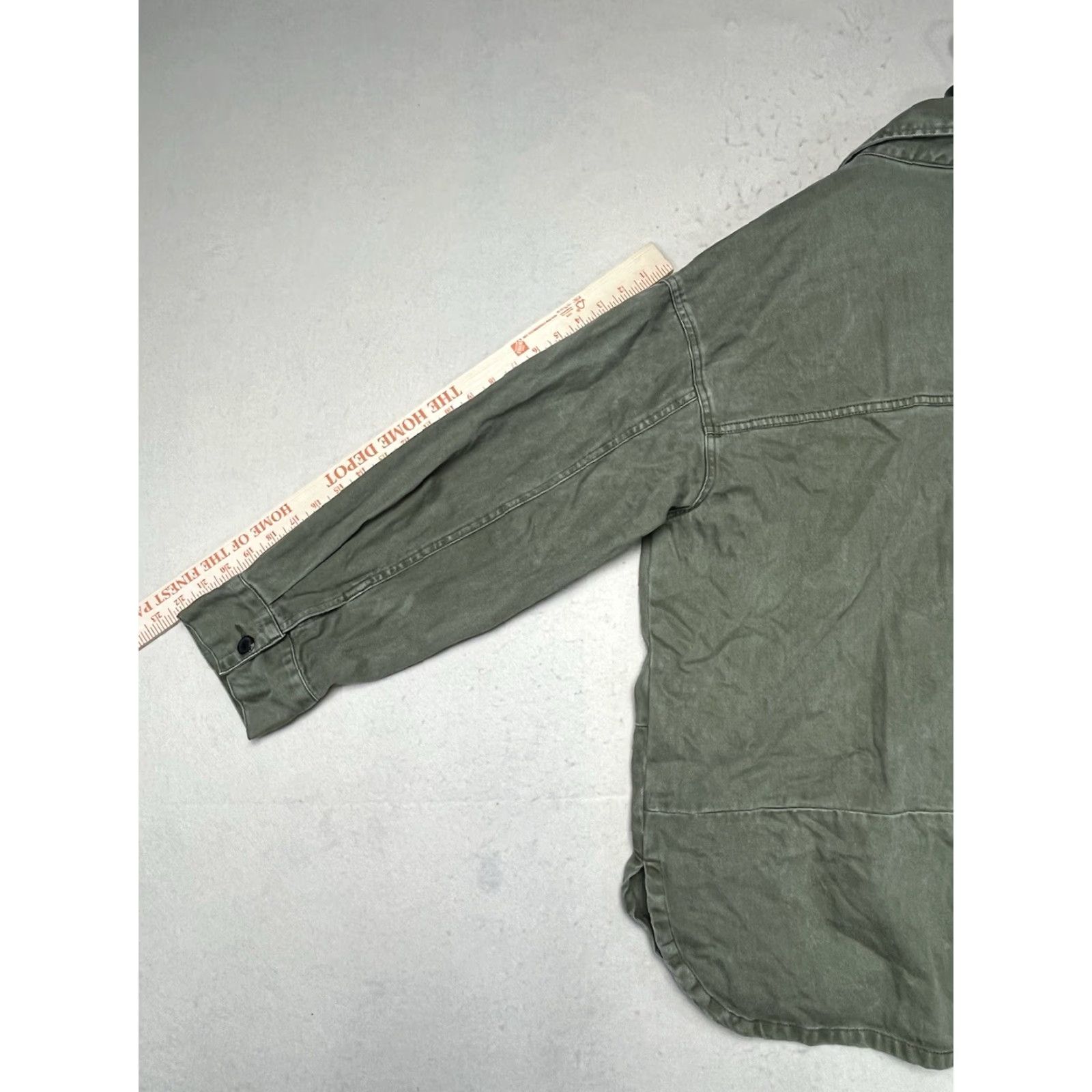 Scotch & Soda Scotch & Soda Oversized Boxy Button up Army Green Floral Utility Jacket XL Unisex Adults Man/Women - Floral, Utility, Casual Jacket Size XL / US 12-14 / IT 48-50 - 5 Thumbnail