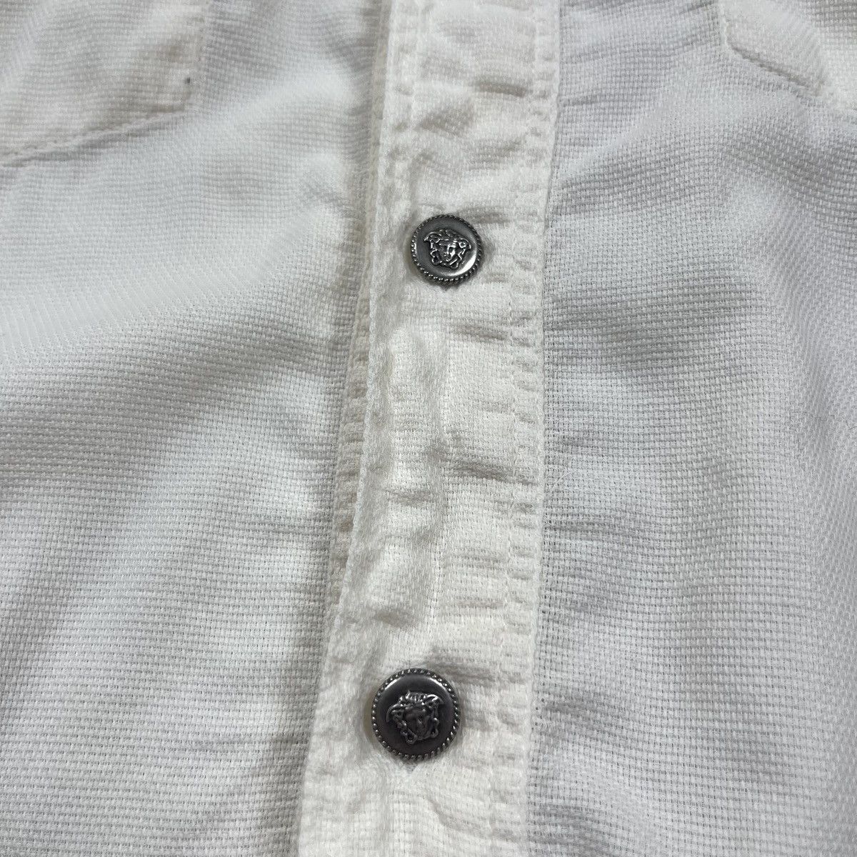 Versace Jeans Couture Vintage Versace Jeans Couture Button Shirt Pocket White 90s Size US L / EU 52-54 / 3 - 8 Thumbnail