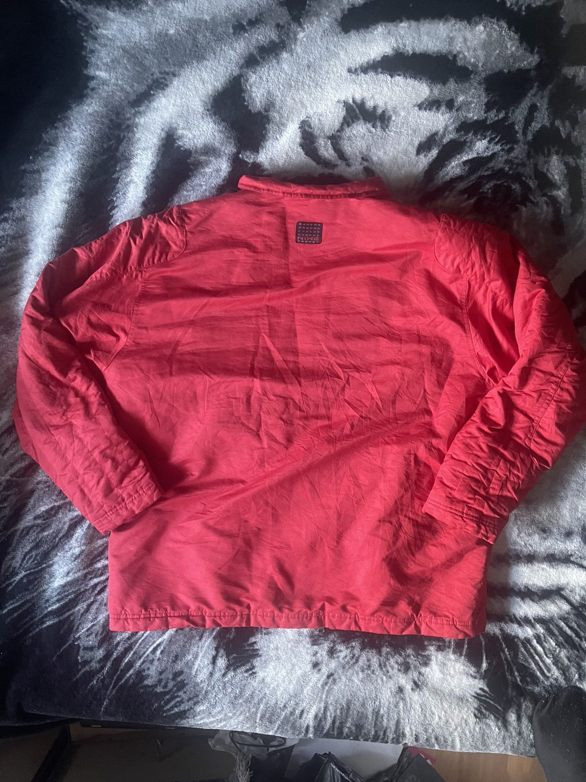Nike × Vintage Nike 00’s Vintage red shine y2k puffer jacket Size US XL / EU 56 / 4 - 3 Thumbnail