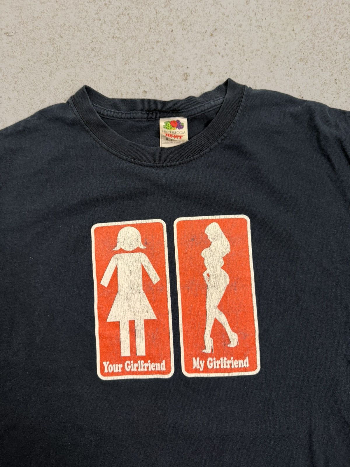 Vintage Vintage 00s Your Girlfriend My Girlfriend T-Shirt Size US L / EU 52-54 / 3 - 4 Thumbnail