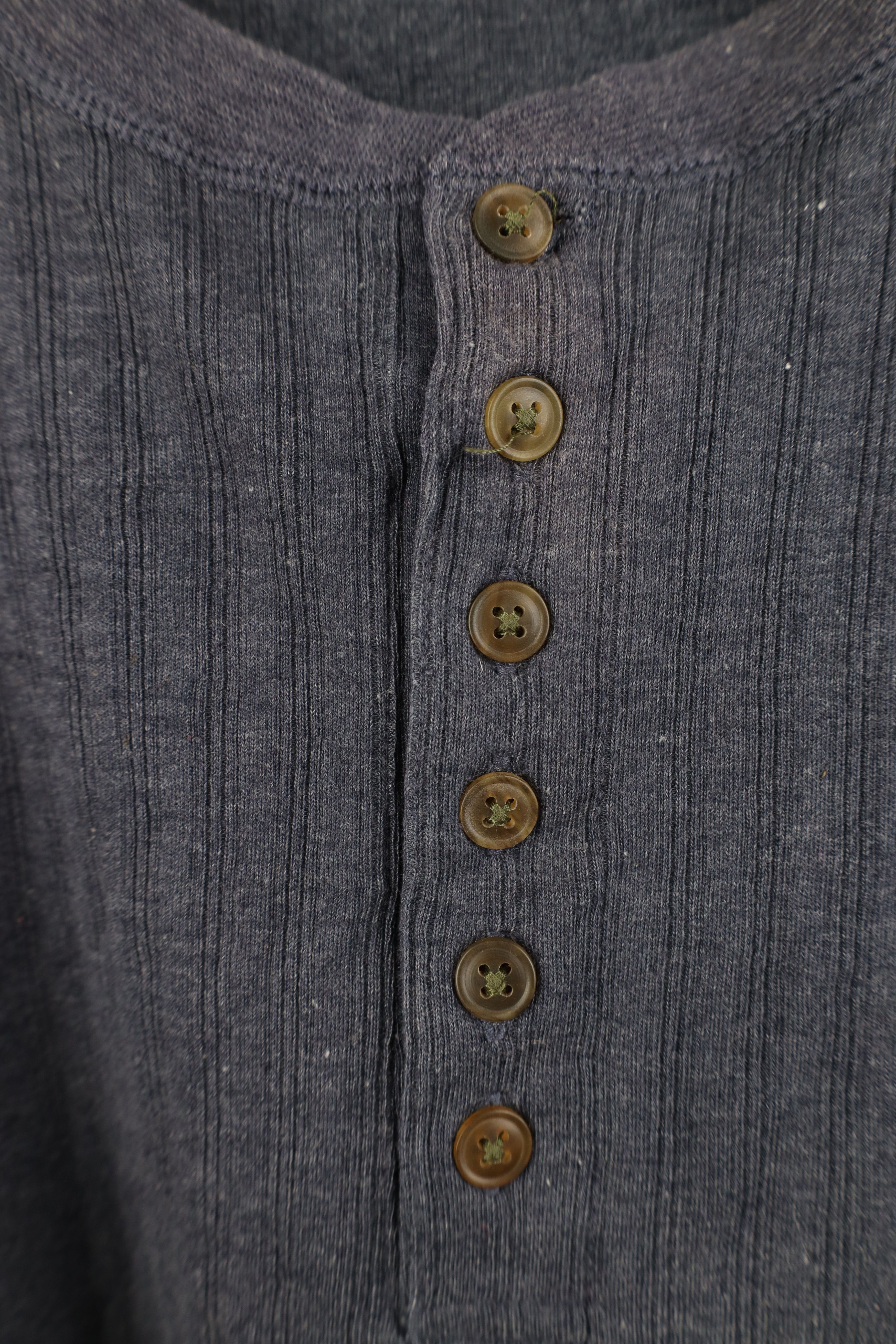Vintage Vintage 90s Streetwear Knit Long Sleeve Henley T-Shirt Size US XL / EU 56 / 4 - 7 Thumbnail