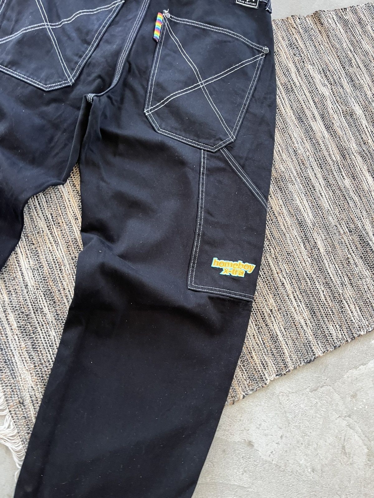 Carhartt Vintage Homeboy Loud Couture Black Baggy Denim Jeans 34x34 Size US 34 / EU 50 - 16 Thumbnail