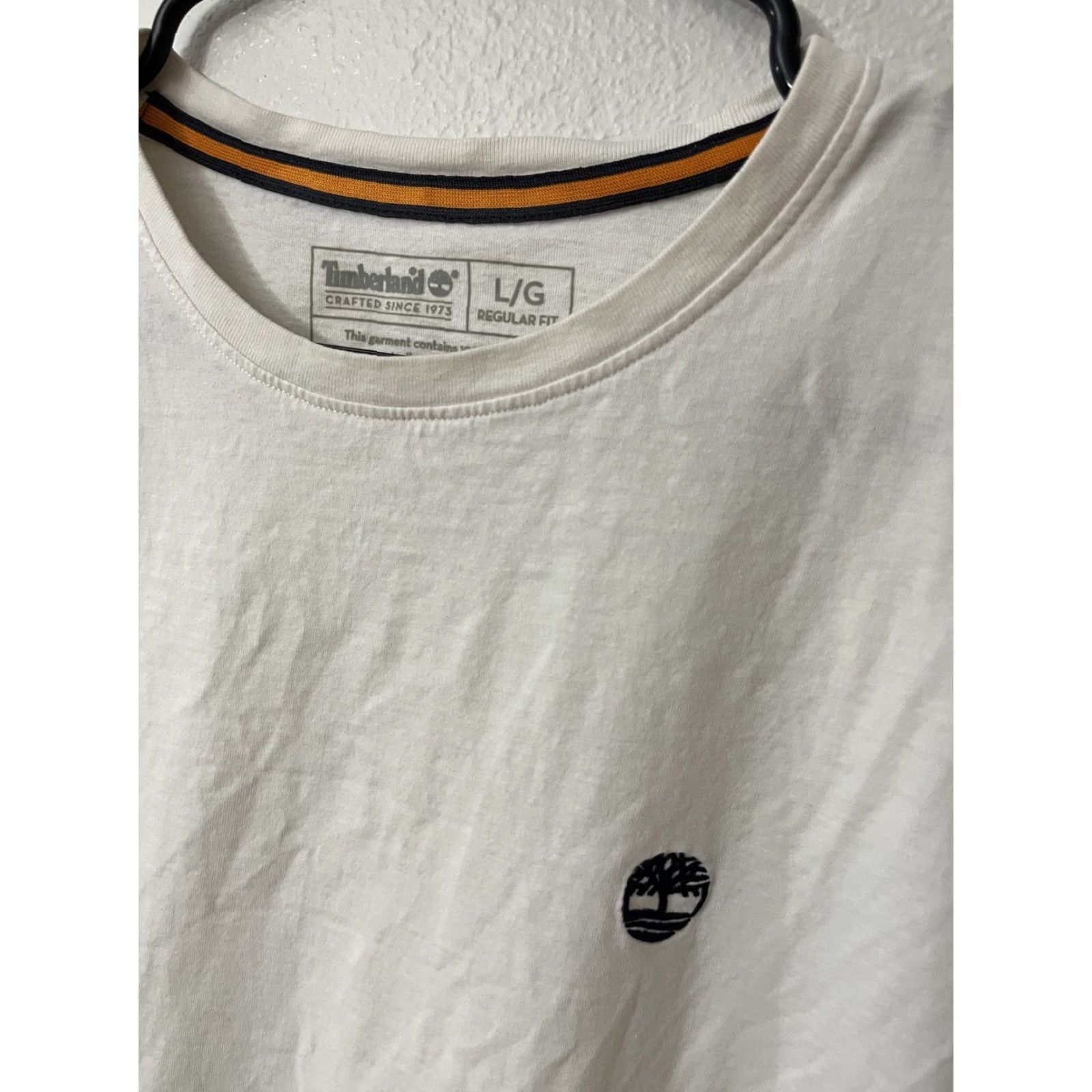 Timberland VINTAGE Timberland T-Shirt Knit Crewneck Mens Large White Short Sleeve Cotton Embroidered Logo 90s Classic Shirt Mens L White Timberland Size US L / EU 52-54 / 3 - 2 Thumbnail