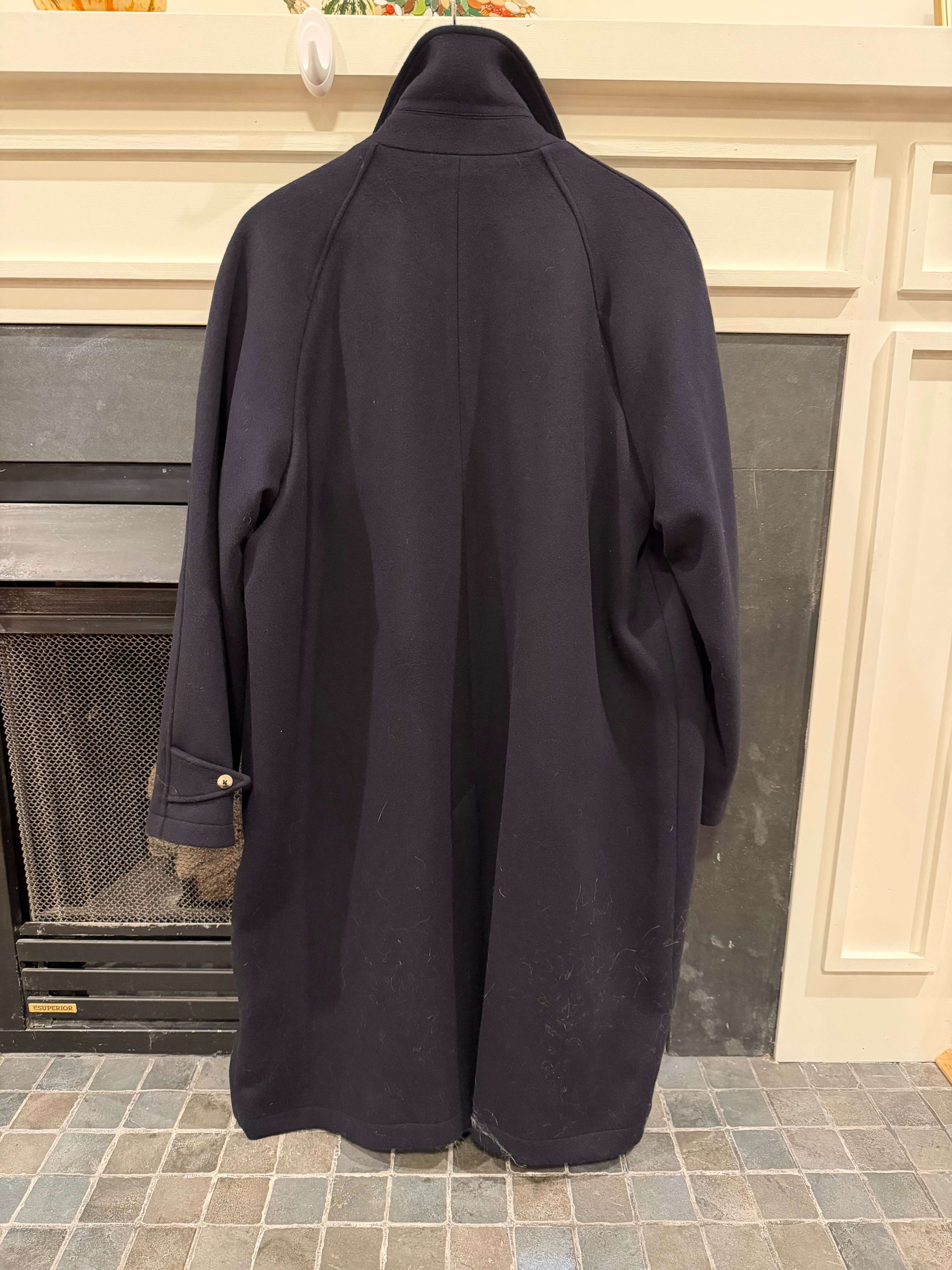 De Bonne Facture BNWT Navy Raglan Sleeve Wool Coat - Size EU46 Size US M / EU 48-50 / 2 - 2 Thumbnail