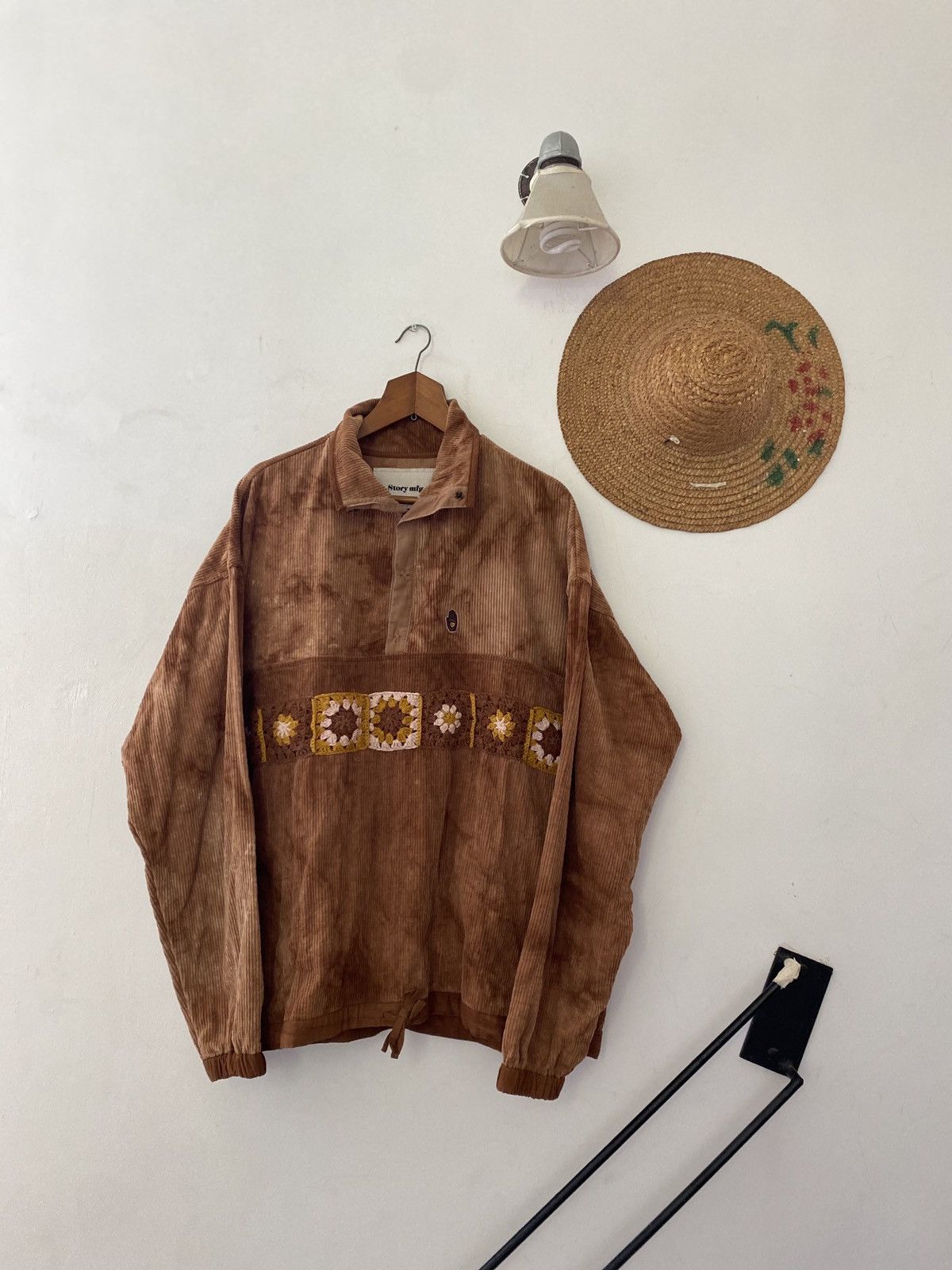 image of Story Mfg Corduroy Polite Pullover Kapital Bode Needles Cpfm in Brown, Men's (Size XL)