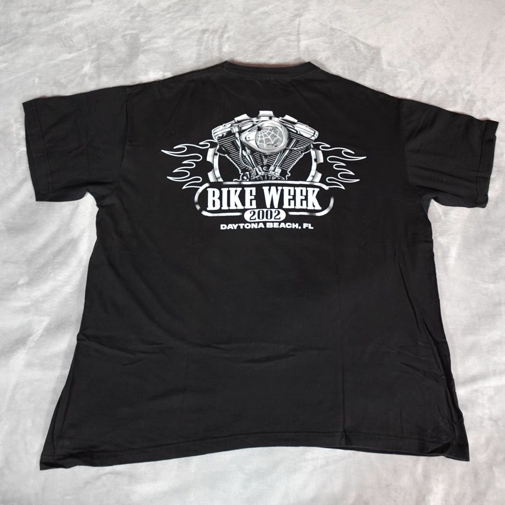 Vintage VINTAGE American Thunder T-Shirt Mens 2XL Black Crew Neck Short Sleeve Graphic Print Biker Grunge Y2K Fade Size US XXL / EU 58 / 5 - 5 Thumbnail