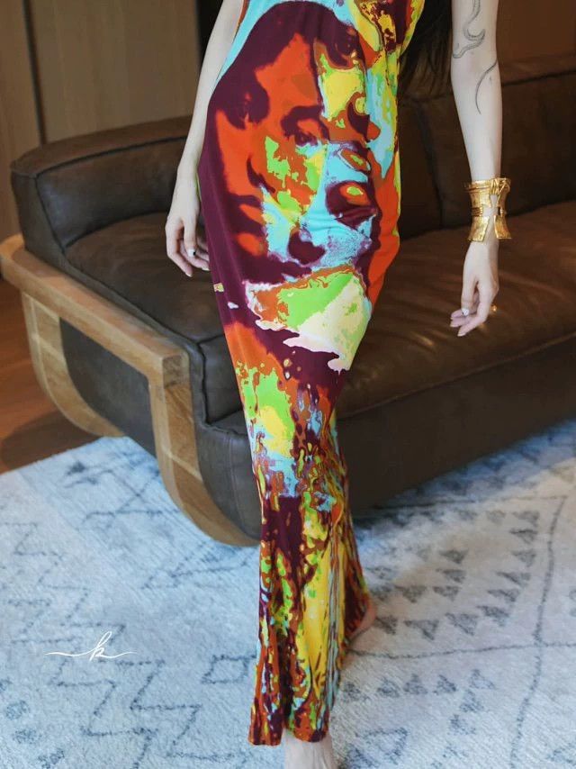Jean Paul Gaultier Jean Paul Gaultier Vintage Runway Halter Maxi Dress Size M / US 6-8 / IT 42-44 - 8 Thumbnail