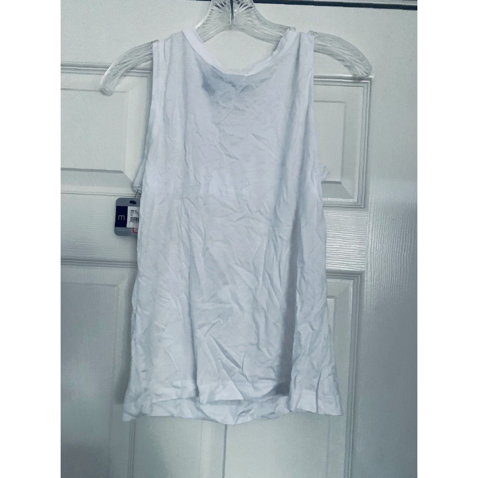 Mossimo Mossimo Tank Top White Sleeveless Women’s Size M Regular All Seasons Lightweight Sheer Spaghetti Strap Scoop Neck Pullover New With Tags Size M / US 6-8 / IT 42-44 - 4 Thumbnail