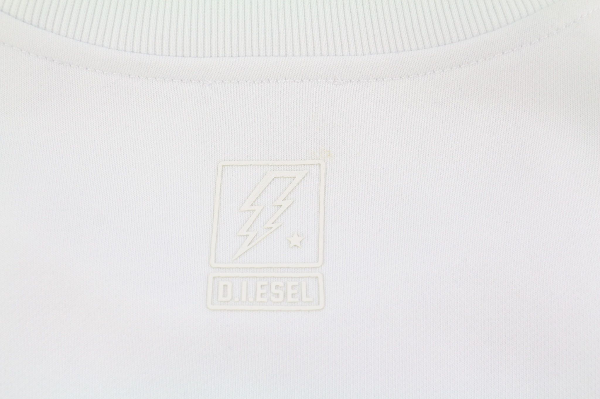 Diesel S-GIRDUK L White Patch Pocket Crew Neck Sweatshirt 40354 Size US L / EU 52-54 / 3 - 16 Thumbnail