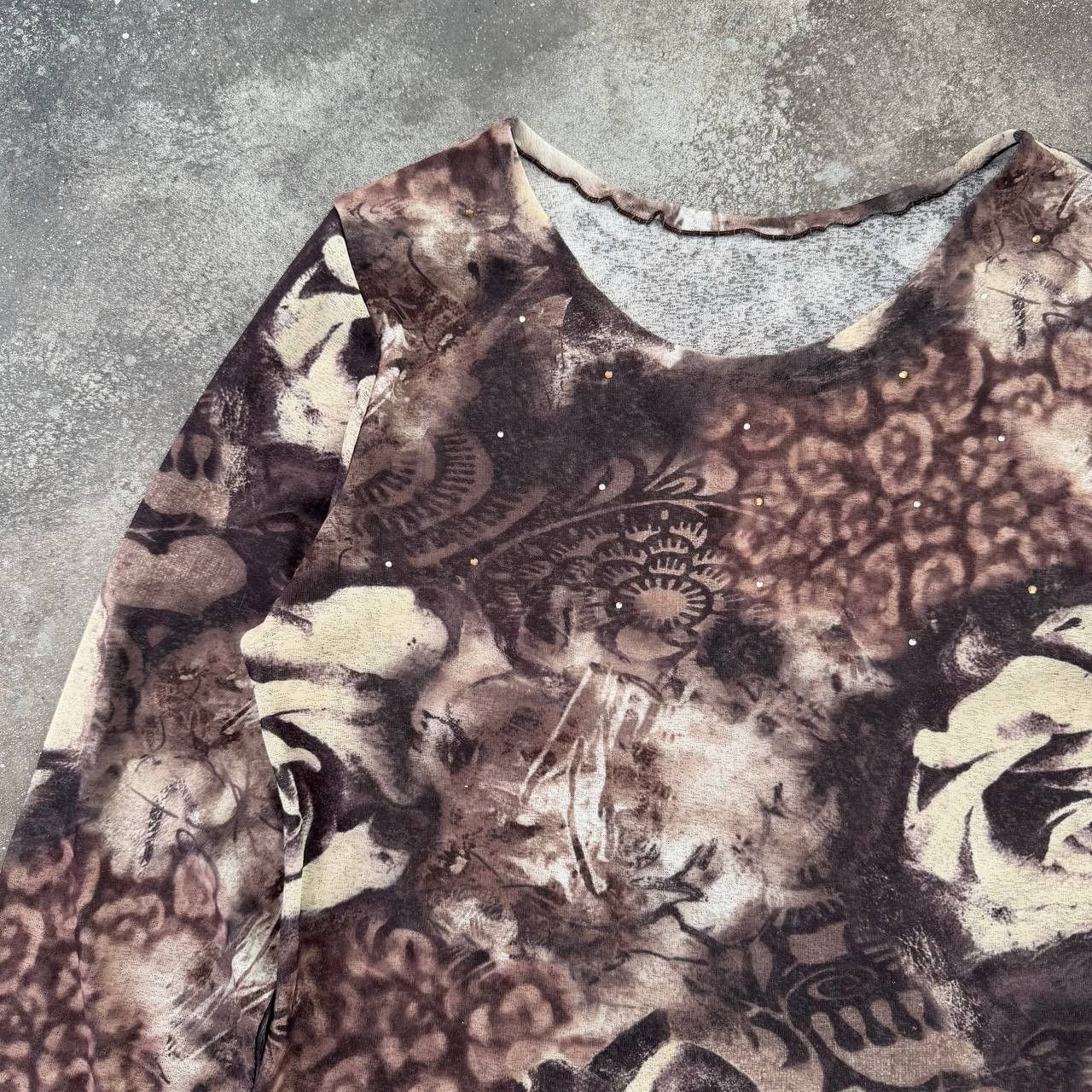 Hysteric Glamour Vintage Gothic Floral Long Sleeve (Jean Paul Gaultier Style) Size M / US 6-8 / IT 42-44 - 3 Thumbnail