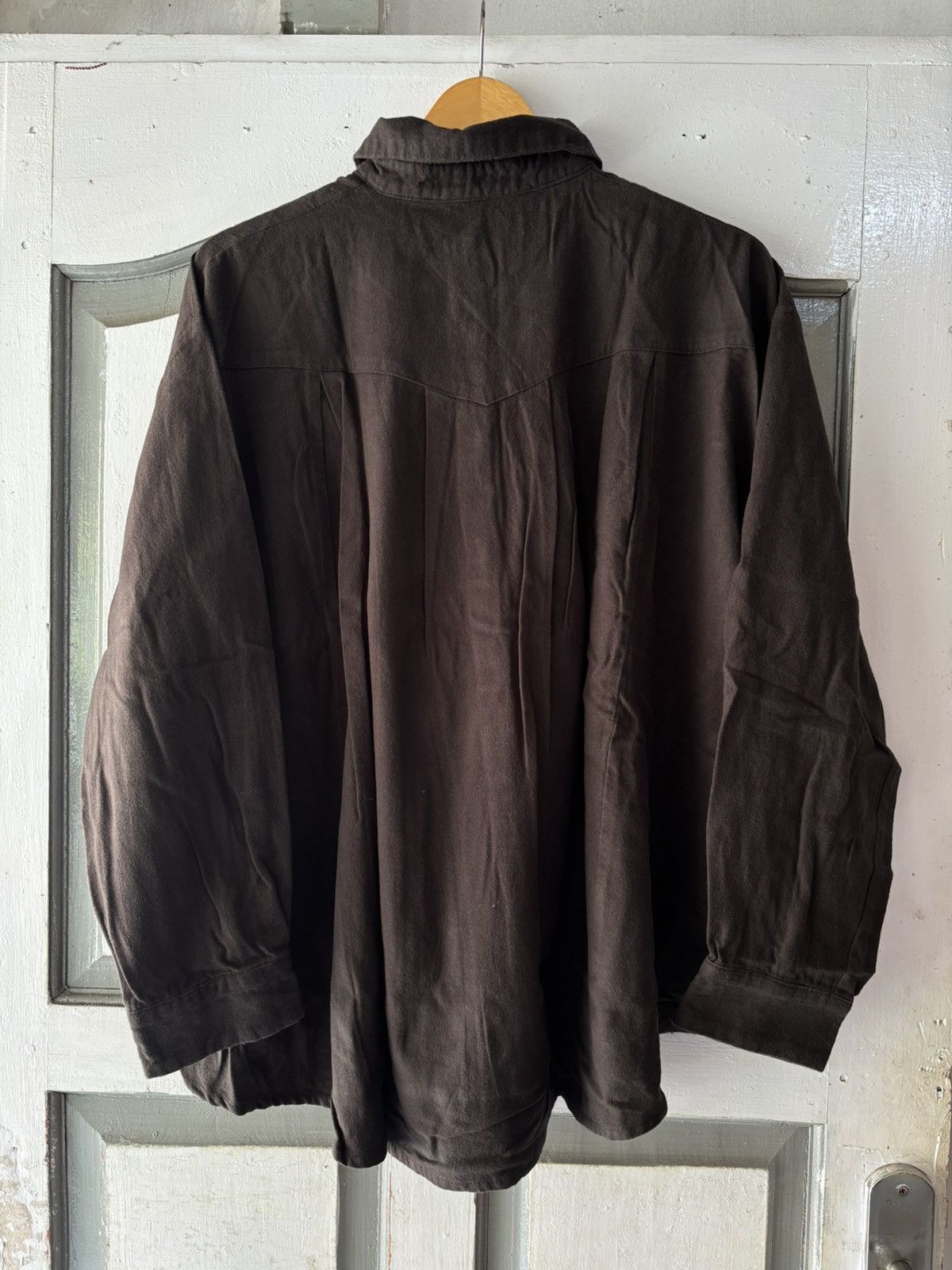 Yohji Yamamoto Vintage Yohji Yamamoto Y’s For Men brown Shirts Size US L / EU 52-54 / 3 - 2 Thumbnail