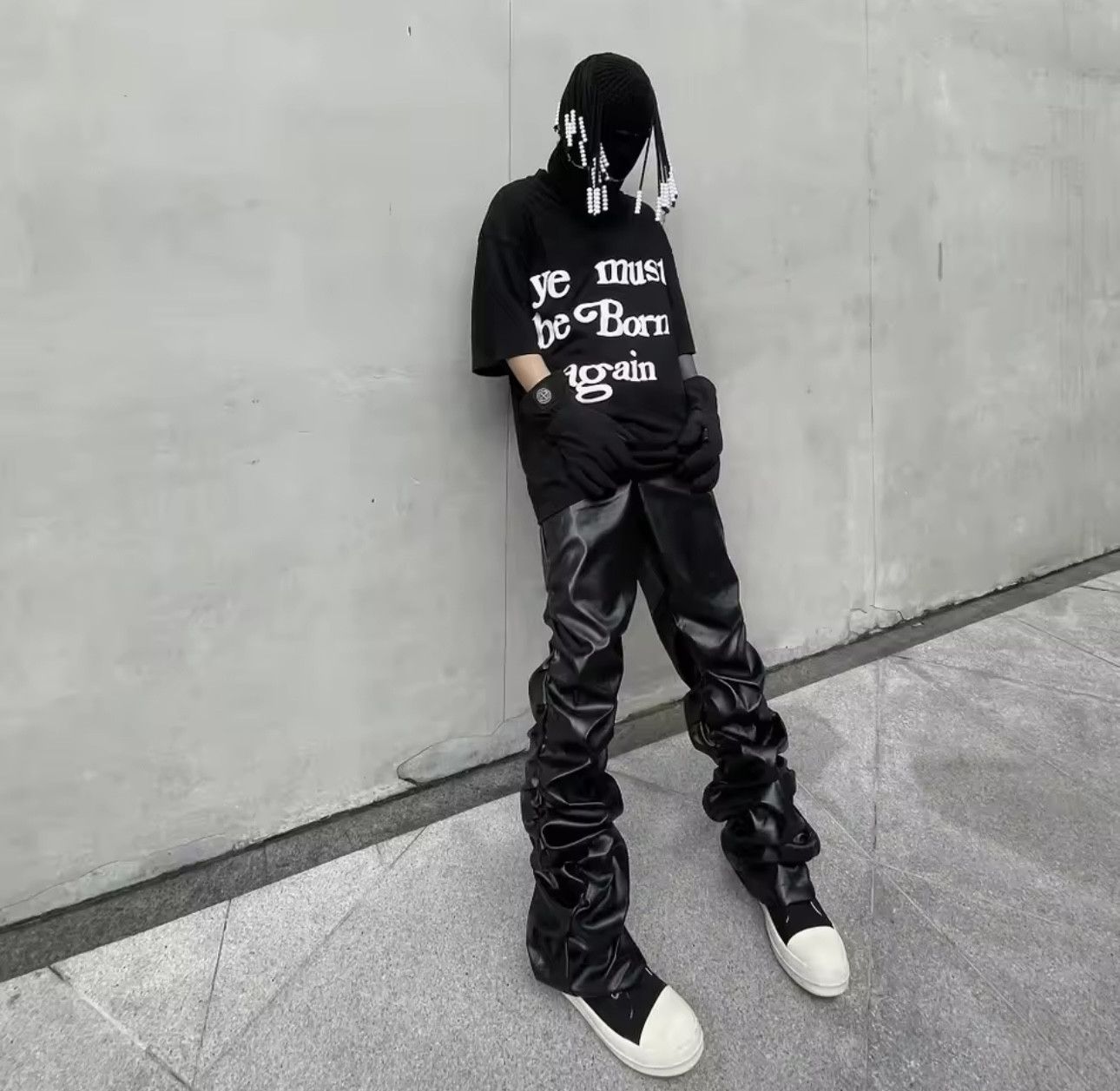 Leather Street Wear Faux Leather Pants Size US 31 - 2 Thumbnail