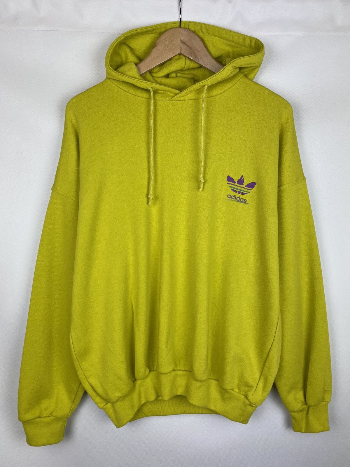 Retro gold cropped adidas pullover hoodie 2025