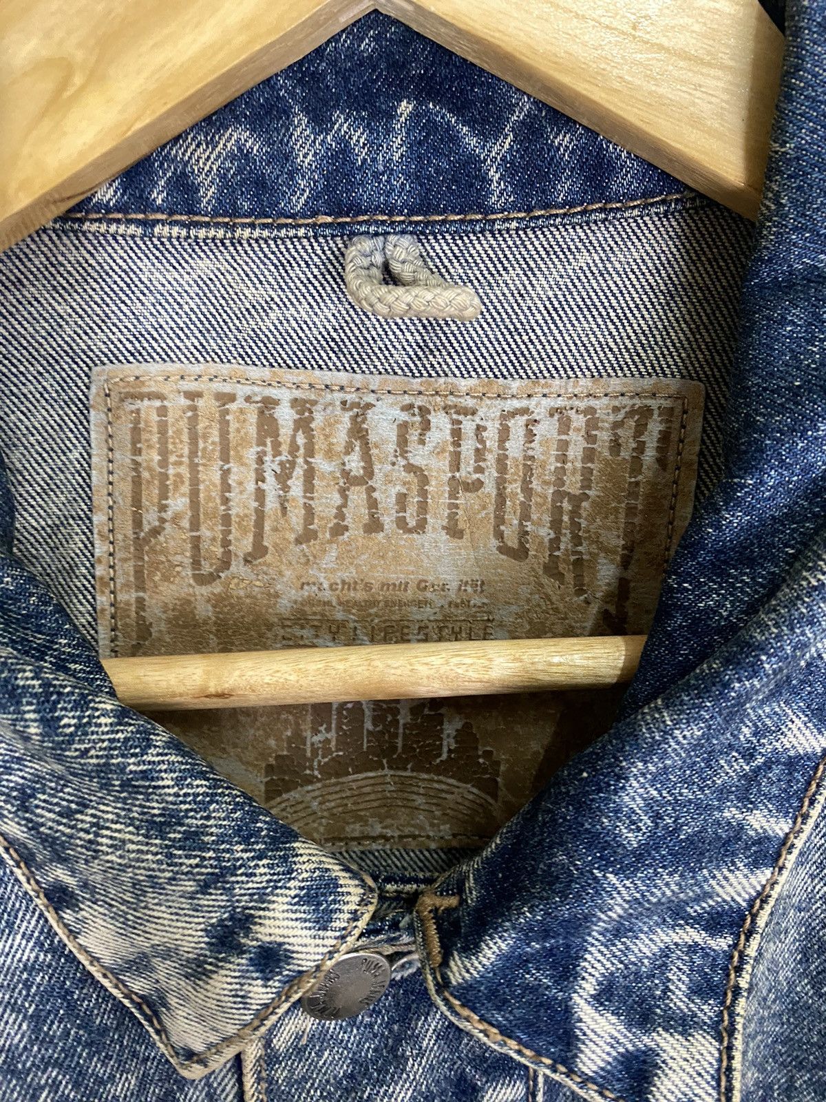 Puma × Vintage Vintage Puma Jacket Denim Tom Cat Size US L / EU 52-54 / 3 - 13 Thumbnail