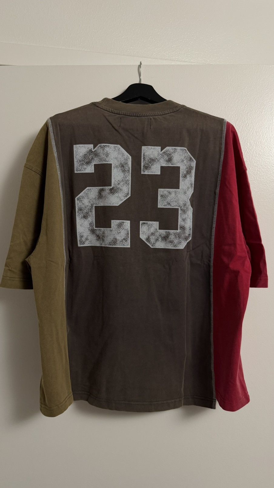 Richie Le Collection Richie Le Tribute Tri-Color Panel Tee Red/Charcoal/Sage Size US L / EU 52-54 / 3 - 2 Thumbnail
