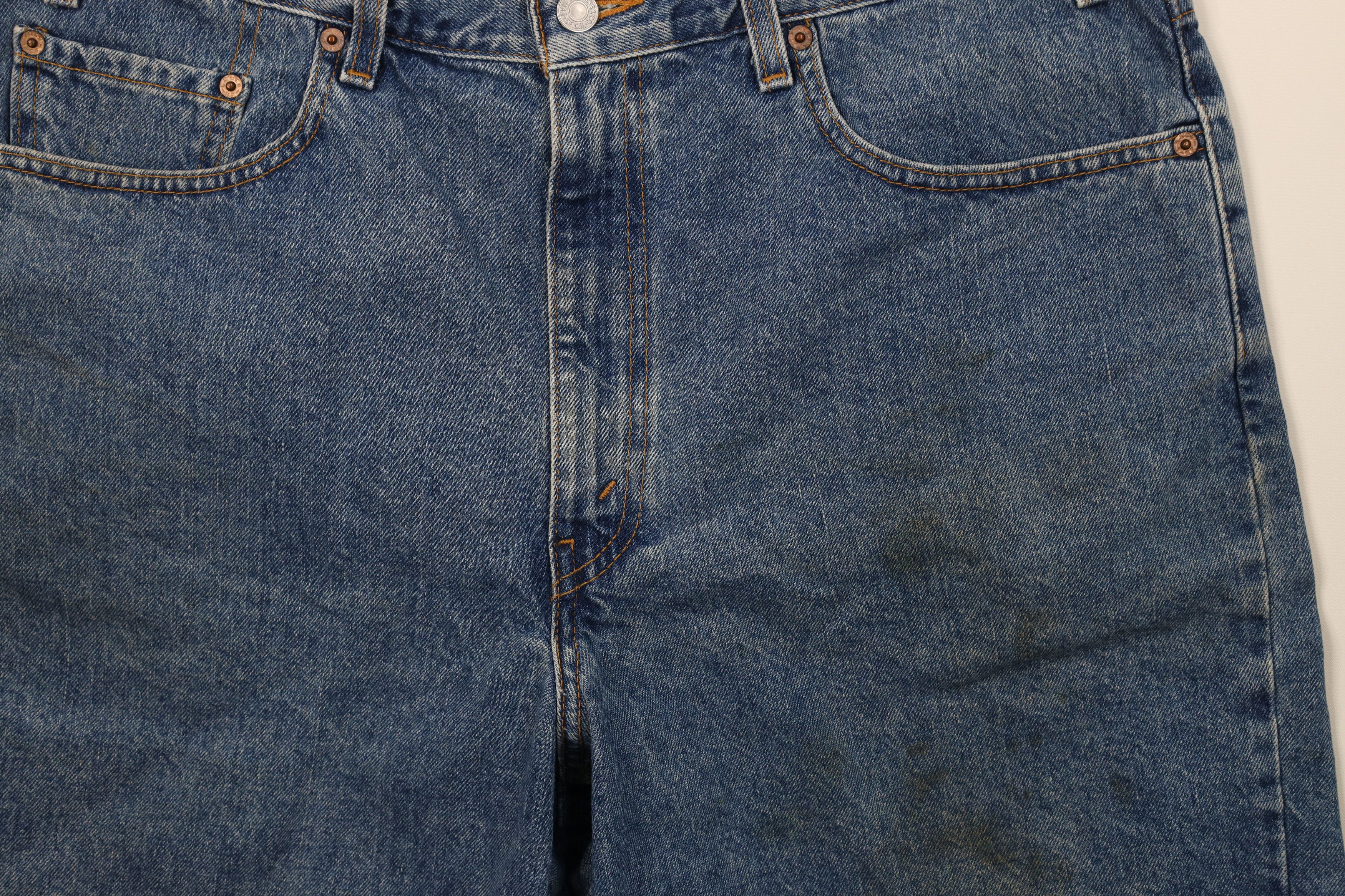 Levi's Vintage Y2K 2001 Levis 550 Fit Above Knee Denim Shorts Size US 38 / EU 54 - 3 Thumbnail