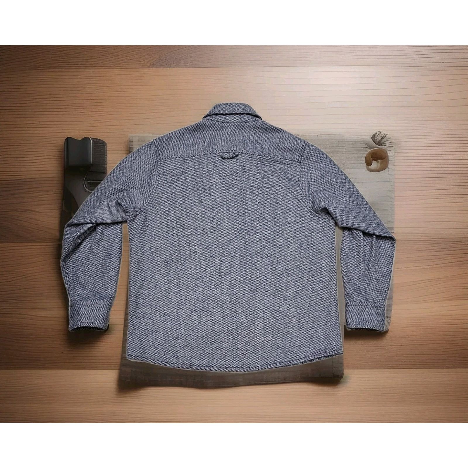 A.P.C. APC Rue Madame Paris OverShirt, Hernandez Wool Twill Flannel Size US L / EU 52-54 / 3 - 2 Thumbnail