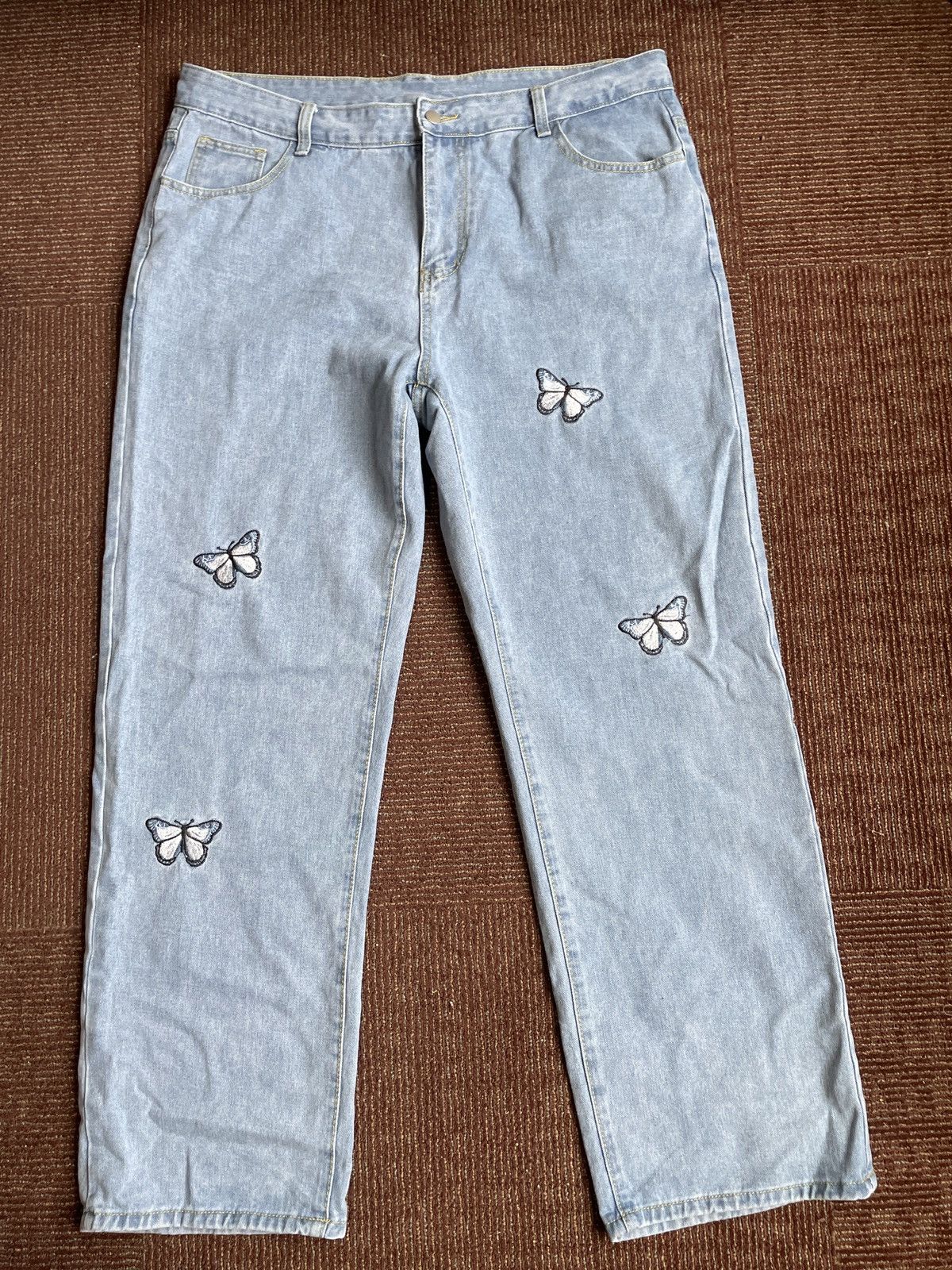 Designer × Japanese Brand Designer Butterfly Patch Pants Size US 38 / EU 54 - 1 Thumbnail
