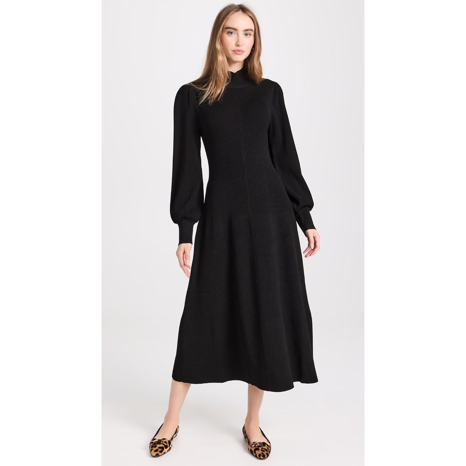 Hill House Hill House The Persephone Dress Black Knit Long Sleeves | Grailed