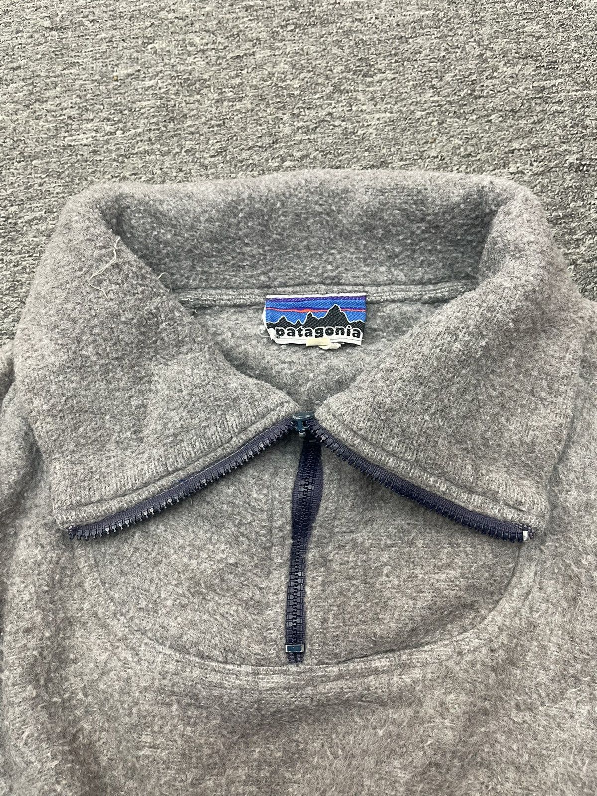 Patagonia × Vintage Vintage 70s Patagonia Quater Zip Fleece Pullover Sweater Size US L / EU 52-54 / 3 - 4 Thumbnail