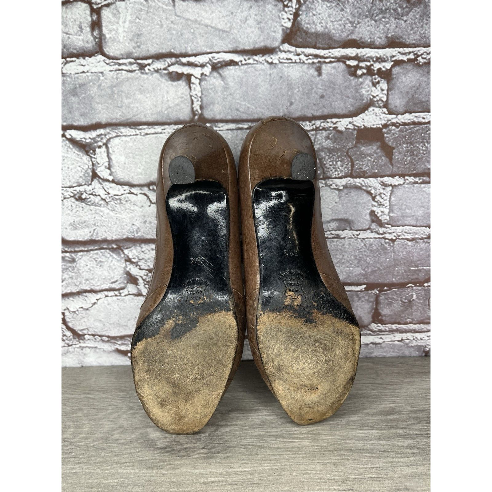 SSSR Venezia Donna Laura Venezia Brown Leather Lizard Embossed Cap Toe Dr Size US 9 / IT 39 - 10 Thumbnail