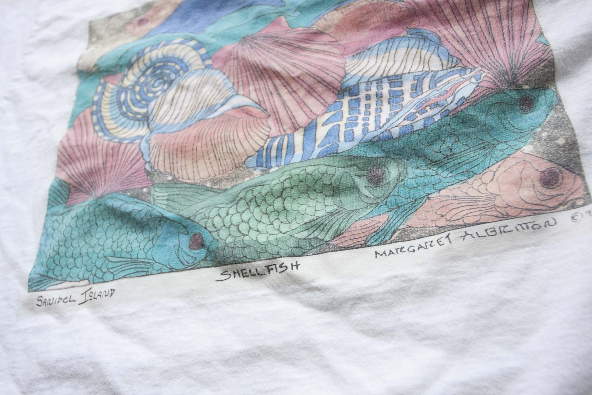 Vintage Margaret Albritton Shellfish T Shirt M Vtg Single Stitch Size US M / EU 48-50 / 2 - 2 Thumbnail