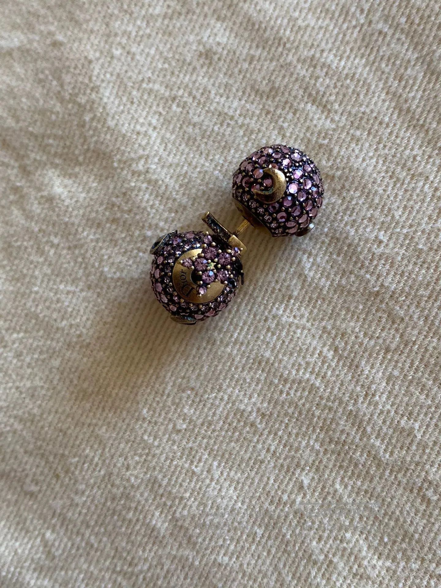 Dior Dior Diamond Spherical Stud Earrings. Size ONE SIZE - 2 Thumbnail