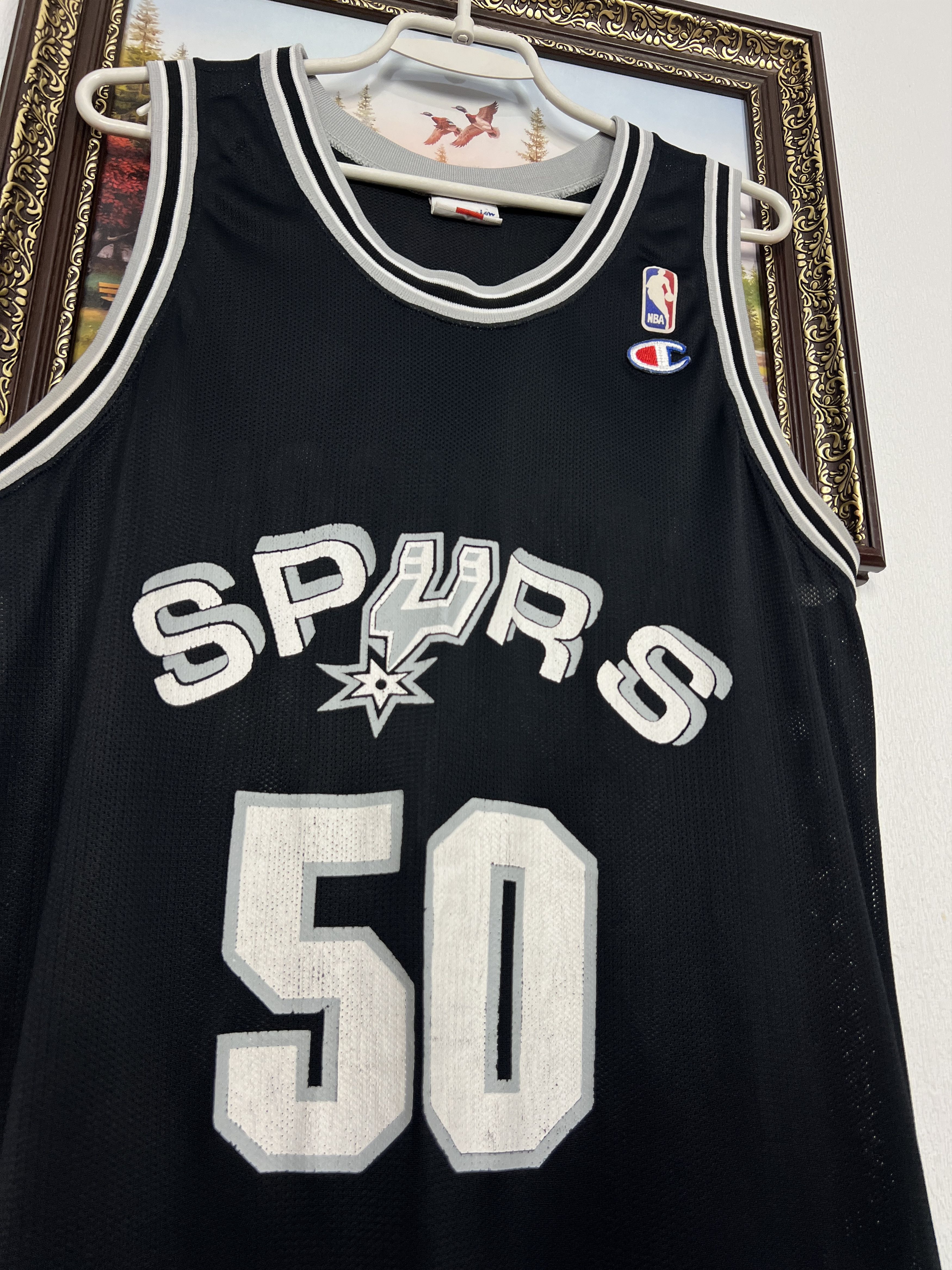 Champion Vintage 90's Champion San Antonio Spurs Robinson NBA Jersey Size US XL / EU 56 / 4 - 3 Thumbnail