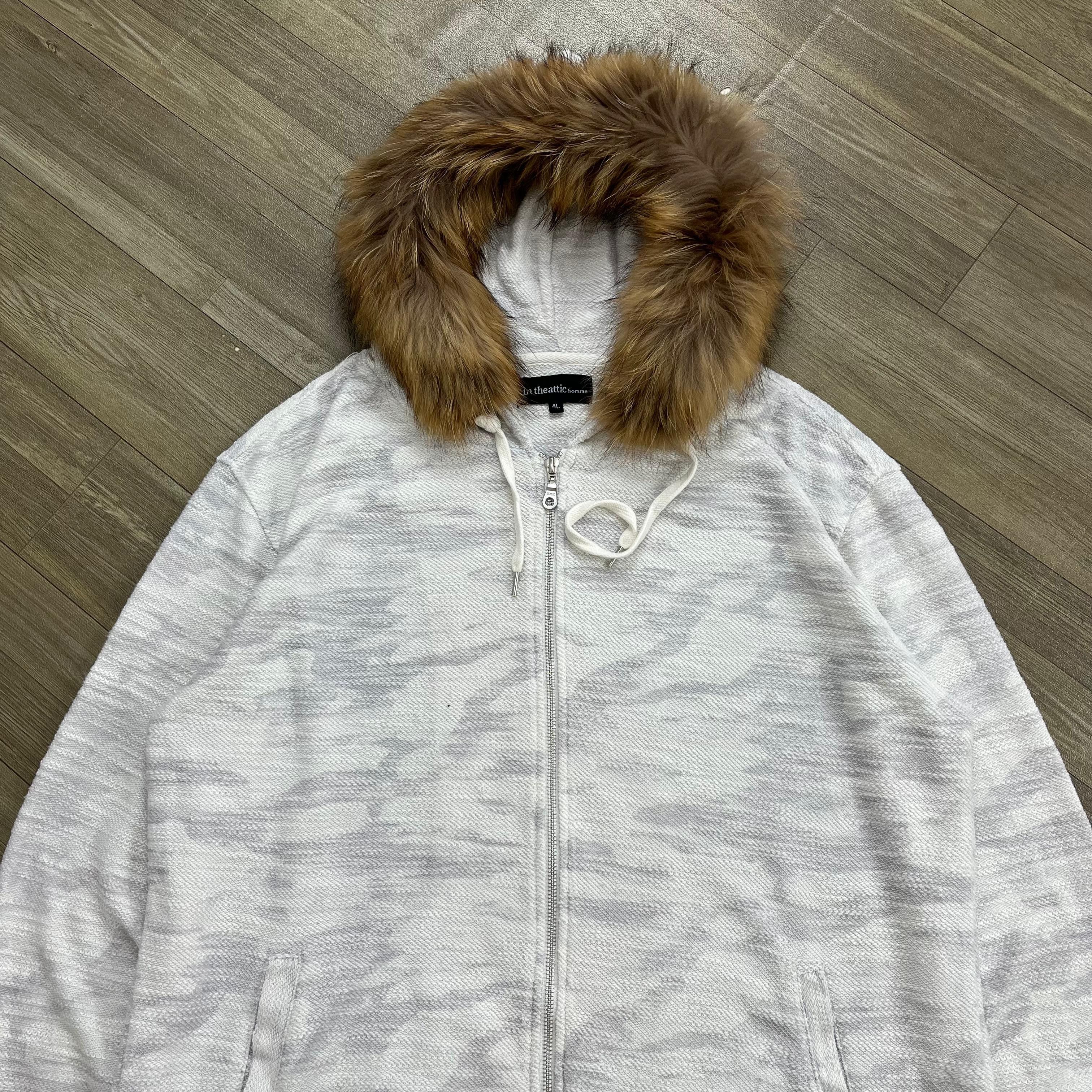 Japanese Brand 2000s In Theattic Homme Fur Zip Hoodie Camo Slayer Lgb Style Size US L / EU 52-54 / 3 - 2 Thumbnail