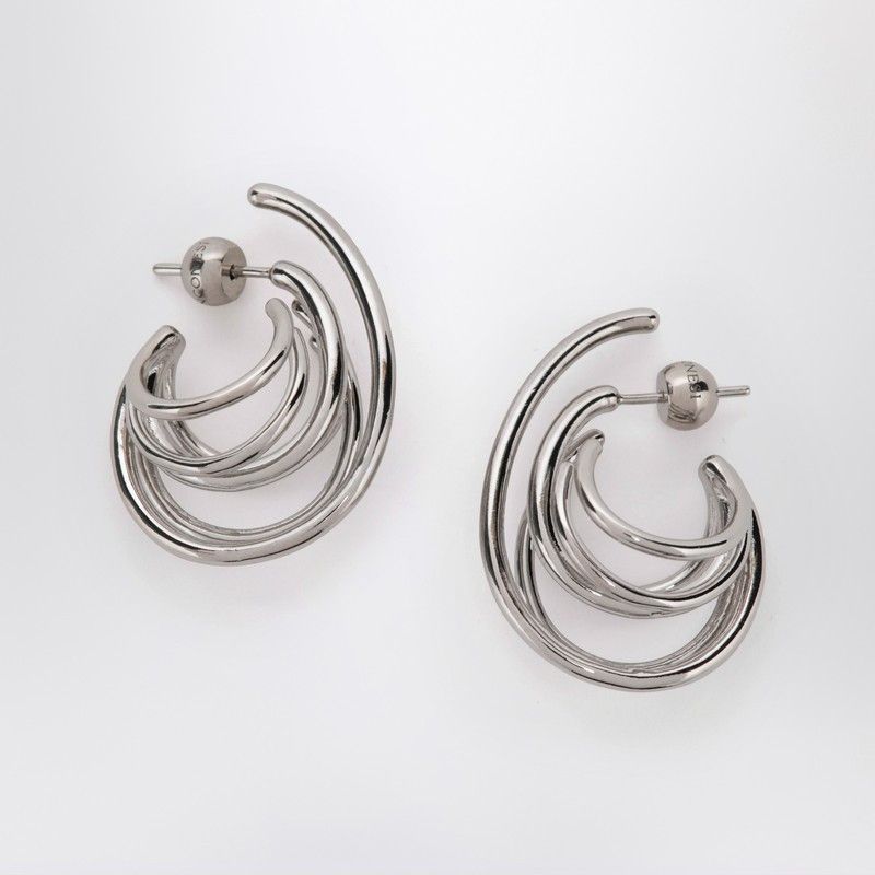 PANCONESI Panconesi Circular Earrings In Silver Tone Size ONE SIZE - 1 Thumbnail