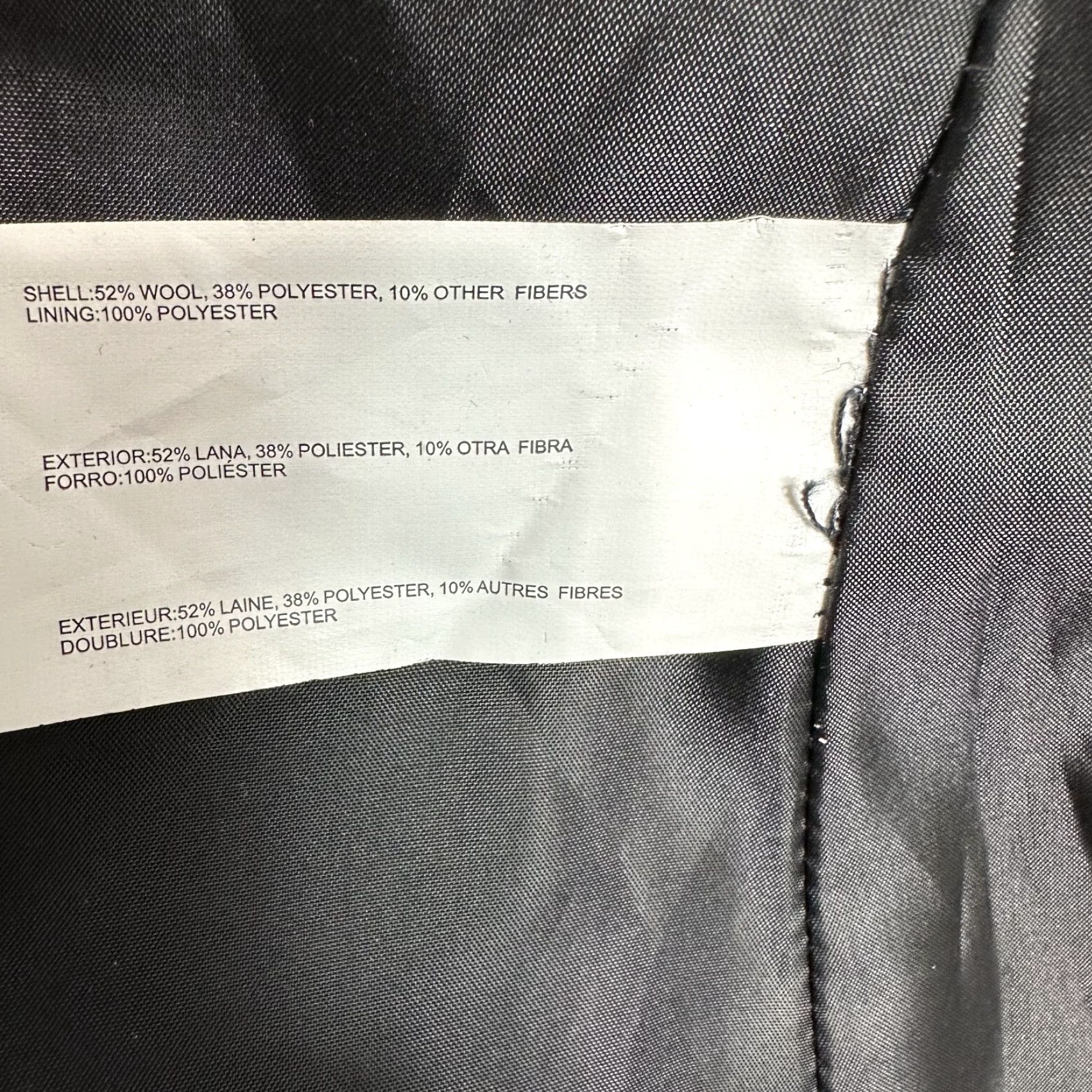 Nautica Nautica Black Wool Blend Coat Jacket Zip Up Lined Women's M Casual Overcoat Size M Size M / US 6-8 / IT 42-44 - 5 Thumbnail