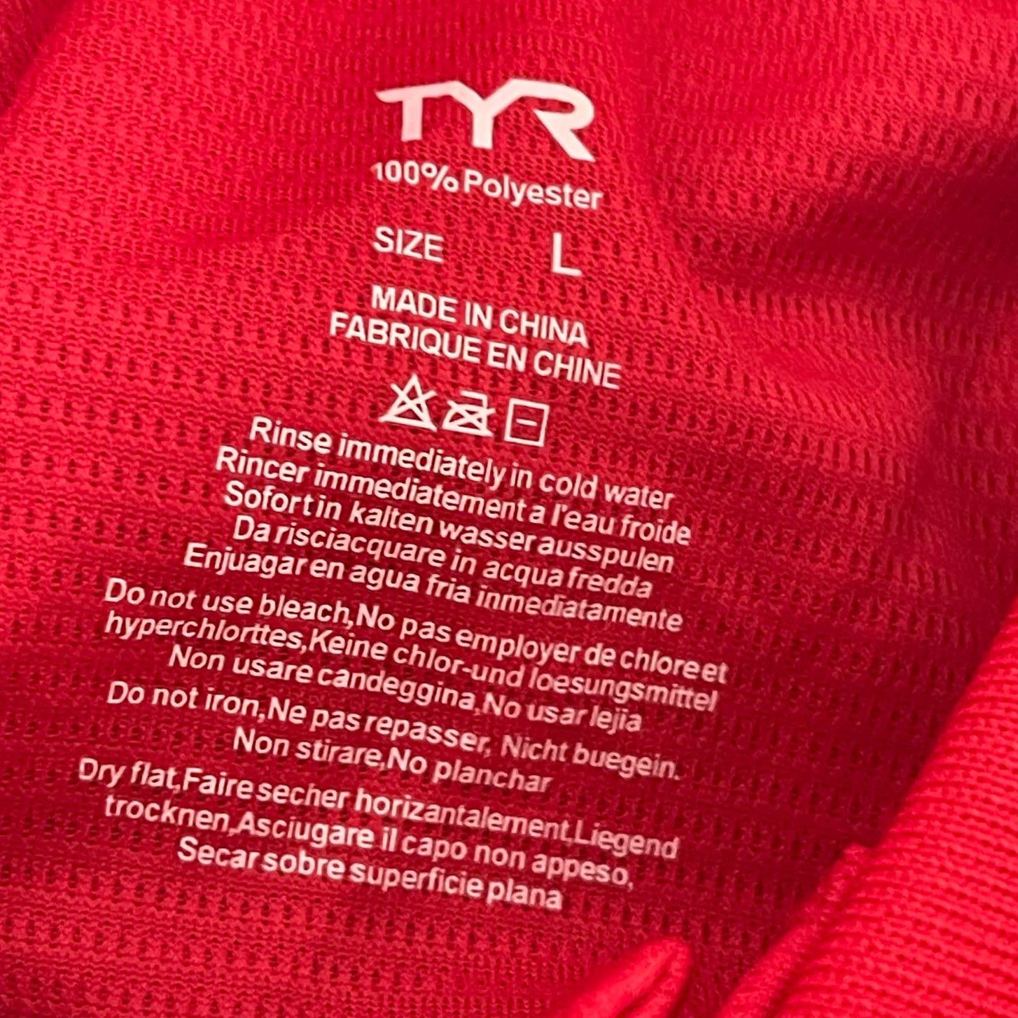 Other TYR Apparel Tech Polo Shirt - Red Textured Size Large - $44 Size US L / EU 52-54 / 3 - 6 Thumbnail