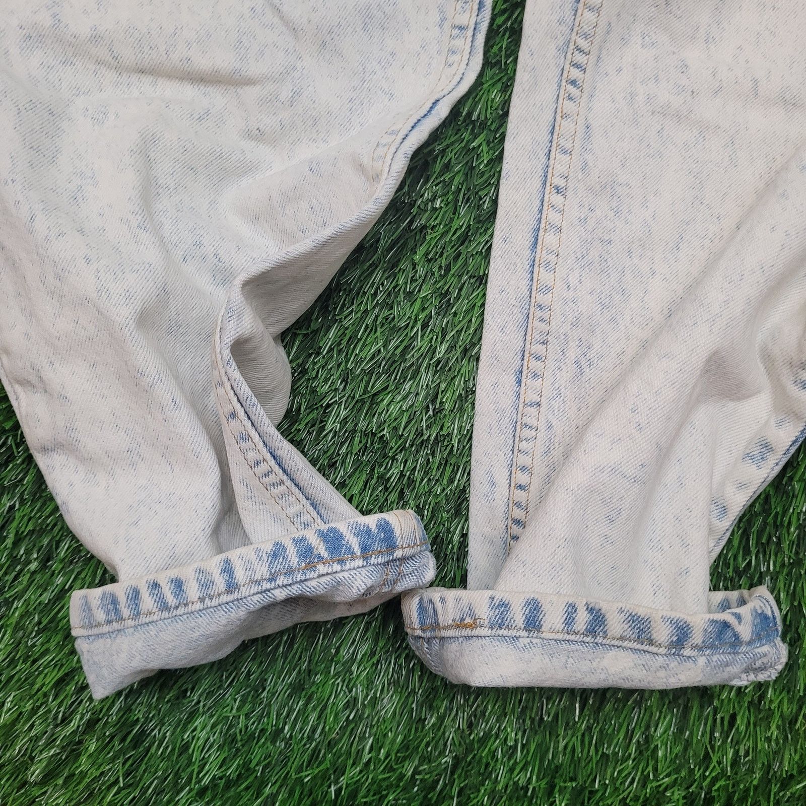 Levi's VTG 80s Orange Tab Levis 550 Acid Wash Jeans 36x30 Baggy Size US 36 / EU 52 - 3 Thumbnail