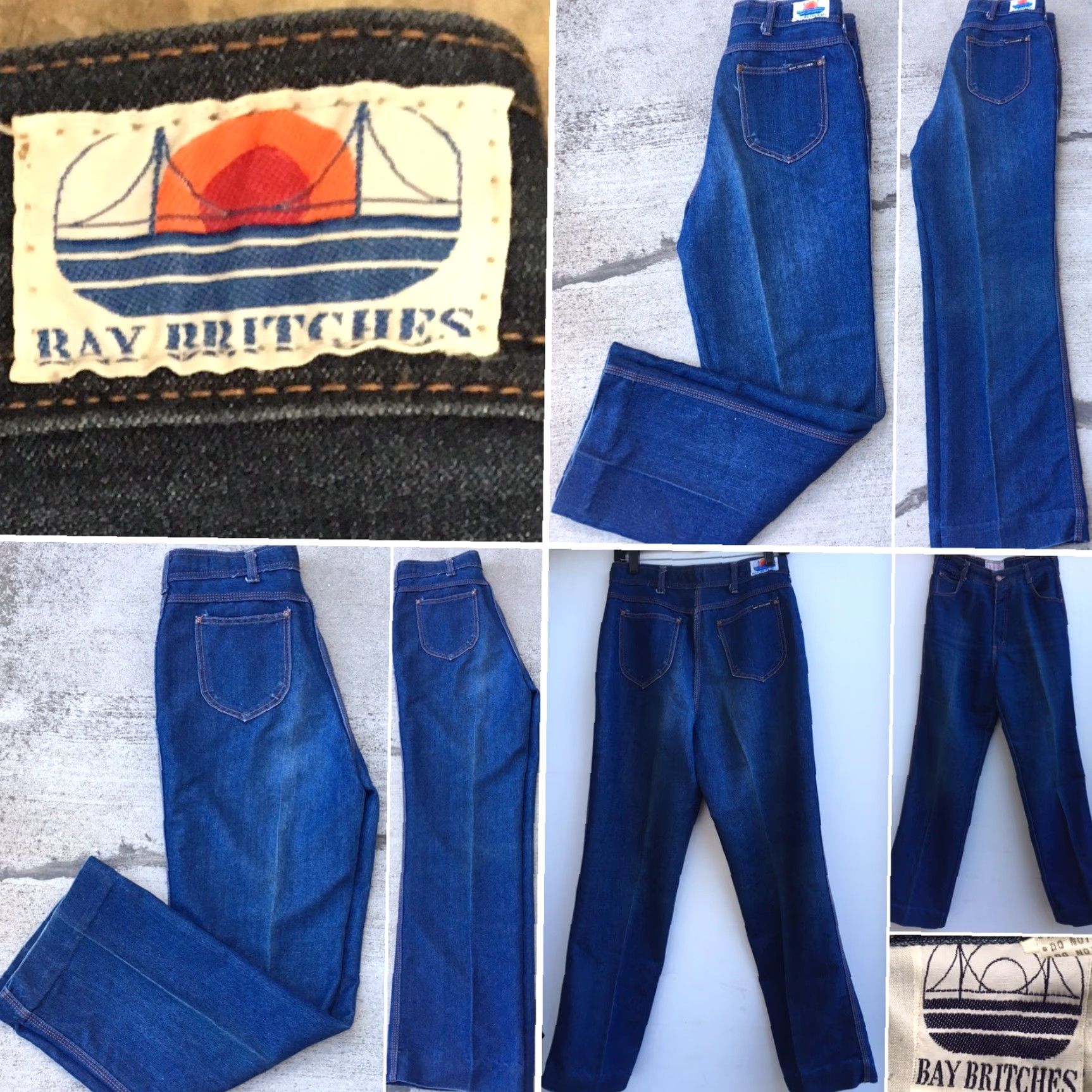 Vintage VINTAGE Bay Britches Jeans High Waist 15/16 30" Waist 1980s Denim Blue Womens / Mens Size 36" / US 14 / IT 50 - 2 Thumbnail