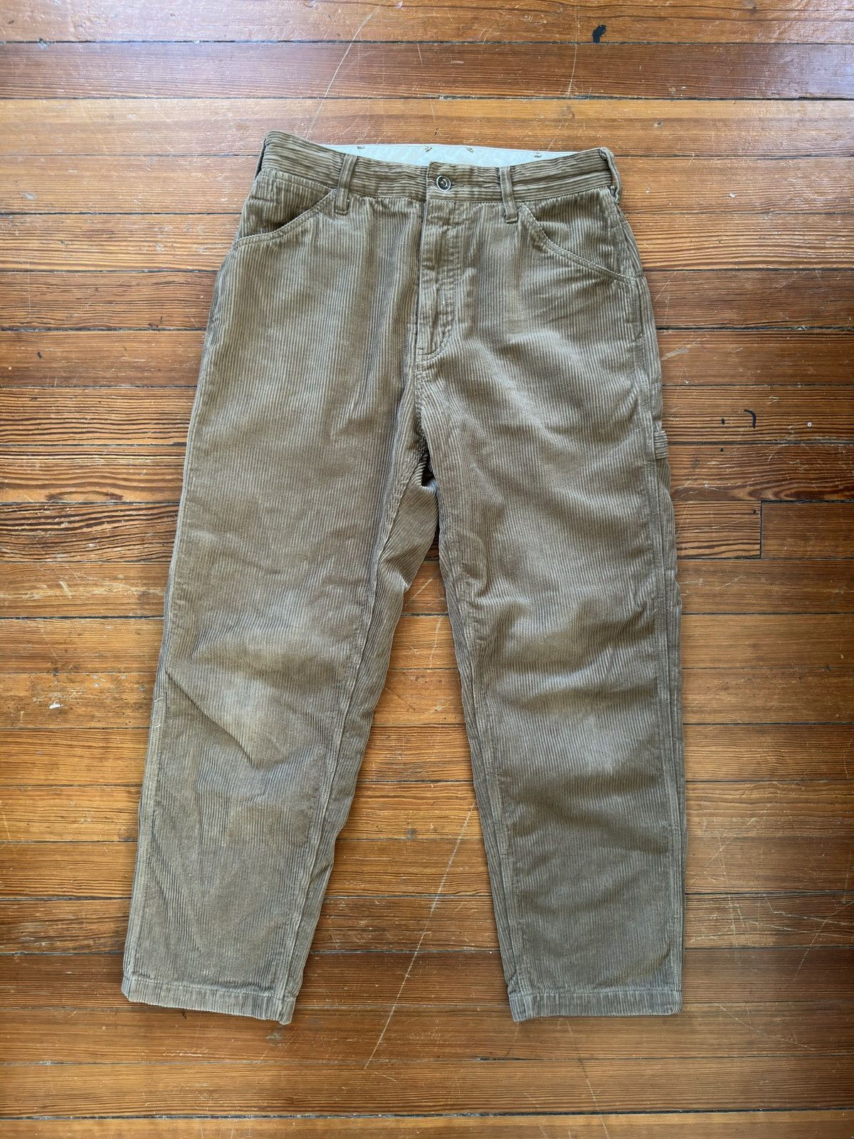 image of Engineered Garments Fw20 Corduroy Painter Pants in Beige, Men's (Size 30)
