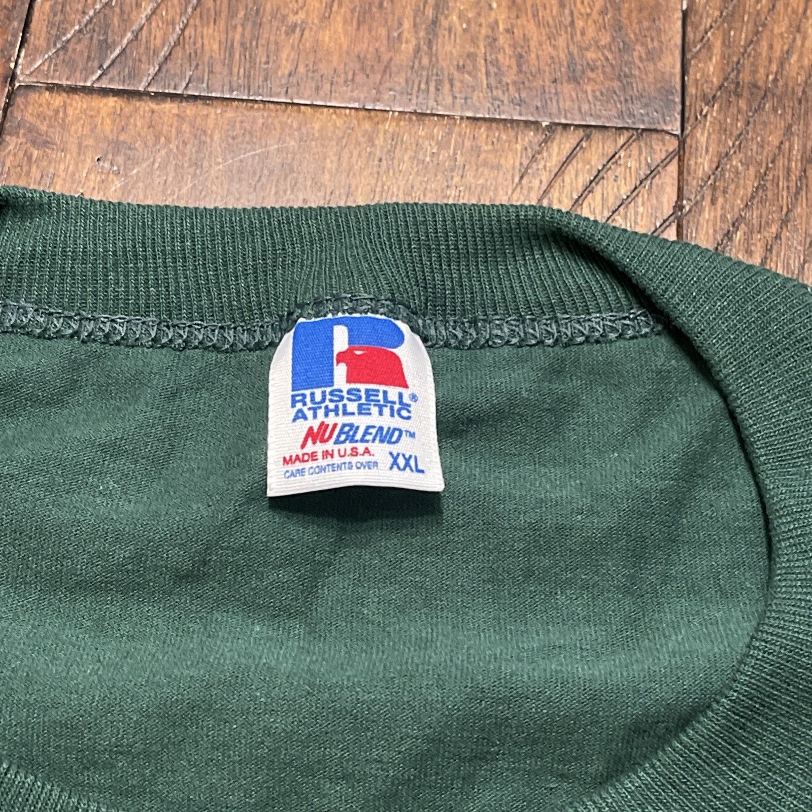 Russell Athletic Vtg NuBlend Russell Athletic XXL Green T-Shirt NWOT Rare 1 Size US XXL / EU 58 / 5 - 4 Thumbnail