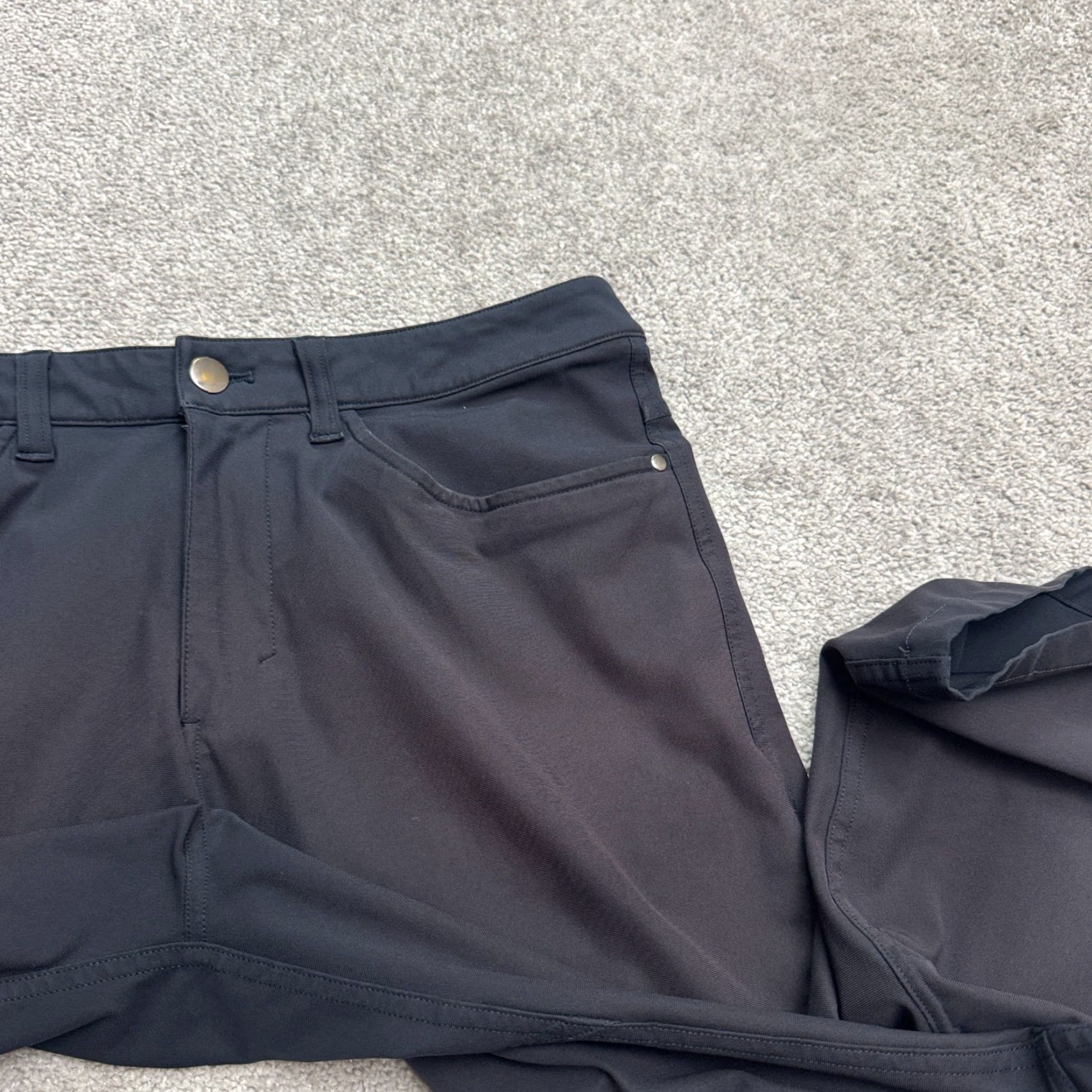 Lululemon Lululemon ABC Commission 5-Pocket Trouser Pants Mens 31 Black Straight Leg Golf Khakis Pants Size US 31 - 3 Thumbnail