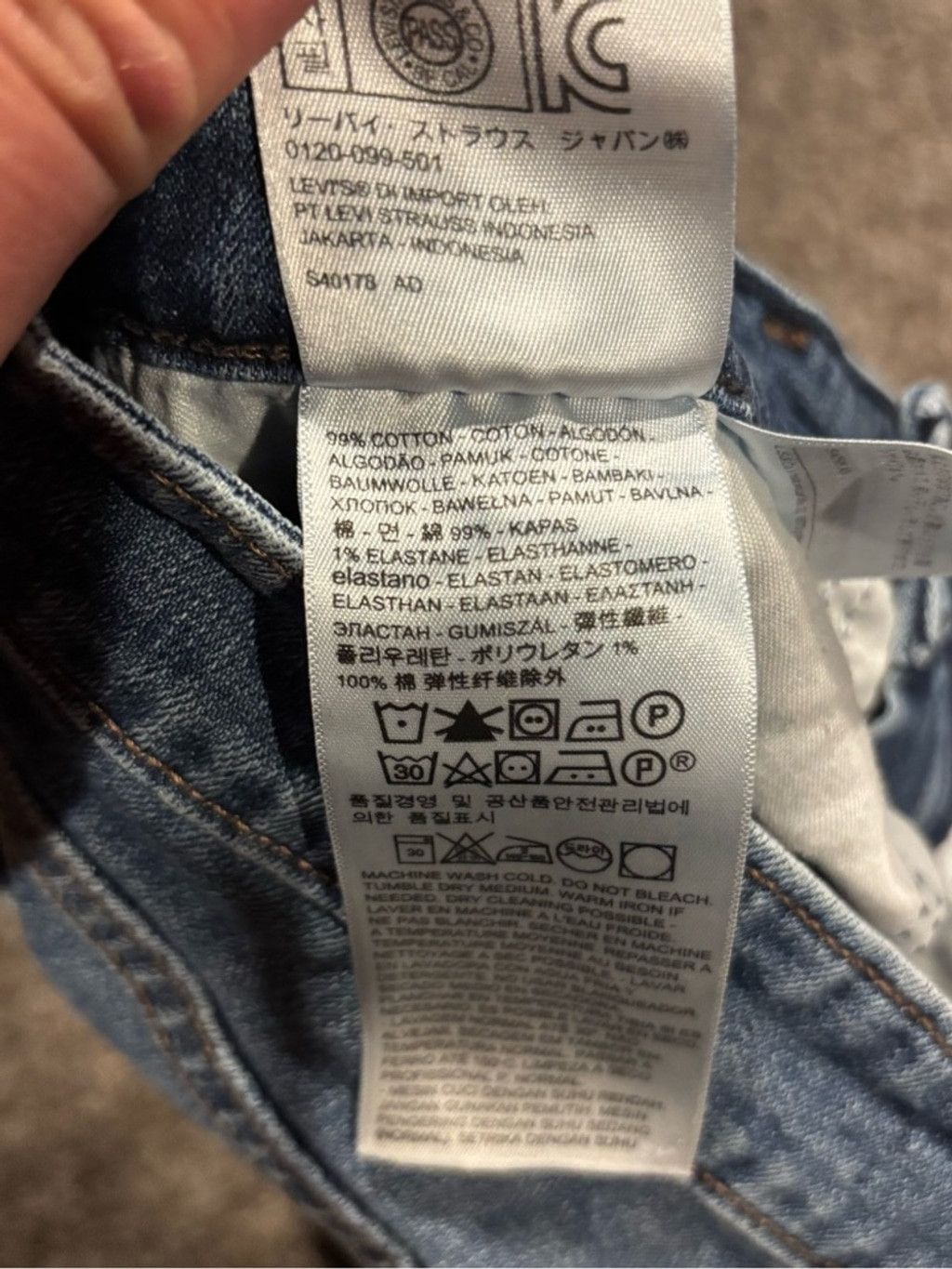 Levi's Levi's Women's Light Blue Mid Rise Skinny Jeans Size 28" / US 6 / IT 42 - 5 Thumbnail