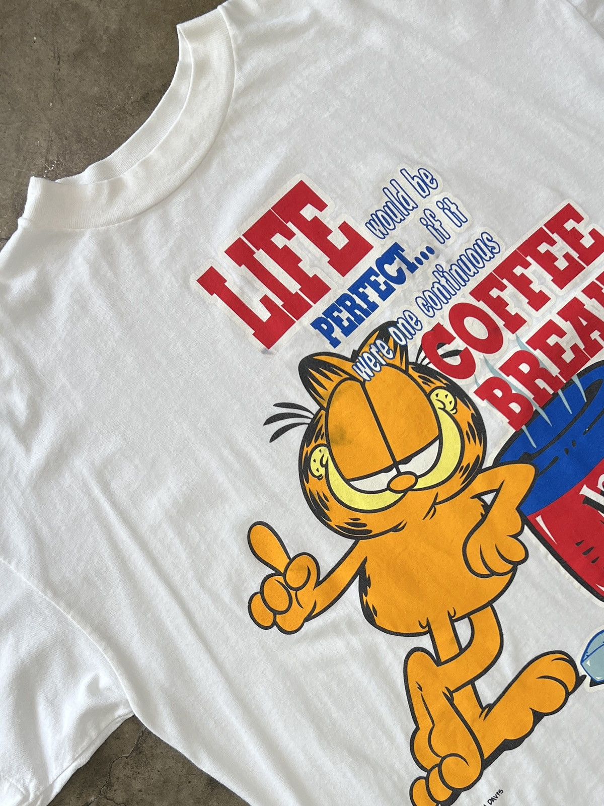 Vintage Vintage Garfield Coffee Break Java Jim Davis Tee XXL Size US XXL / EU 58 / 5 - 1 Thumbnail