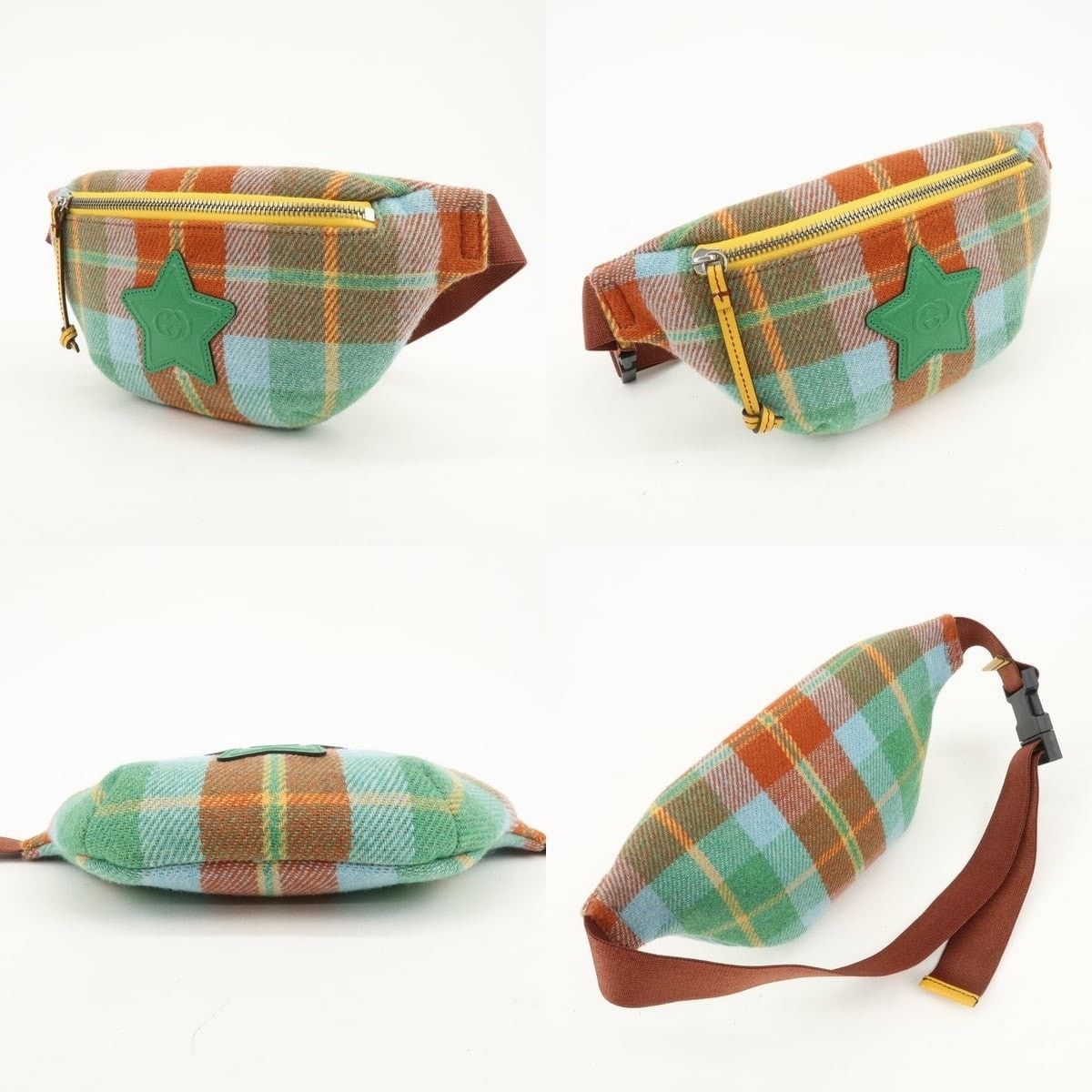 Gucci Gucci Children's Wool Leather Belt Bag Multicolor Size ONE SIZE - 3 Thumbnail