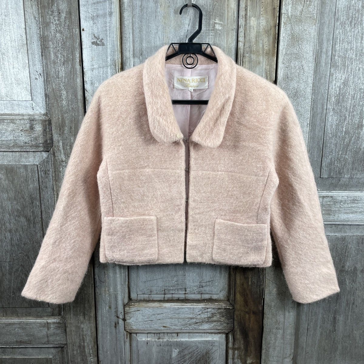 Nina Ricci × Vintage Vintage Nina Ricci Wool Cropped Jacket Size M / US 6-8 / IT 42-44 - 1 Thumbnail