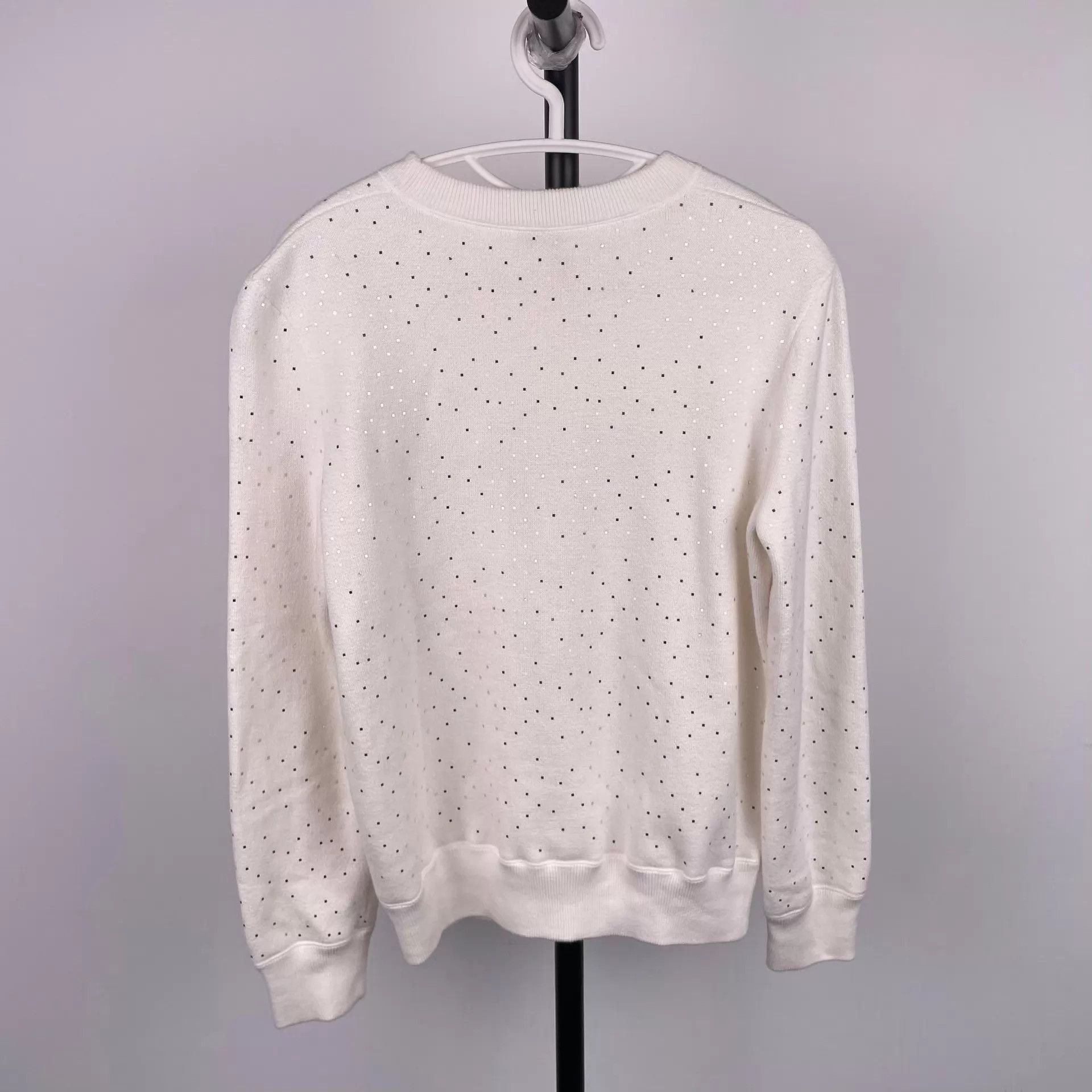 Chanel Chanel Double C Logo Sequin White Sweater Size XS / US 0-2 / IT 36-38 - 2 Thumbnail