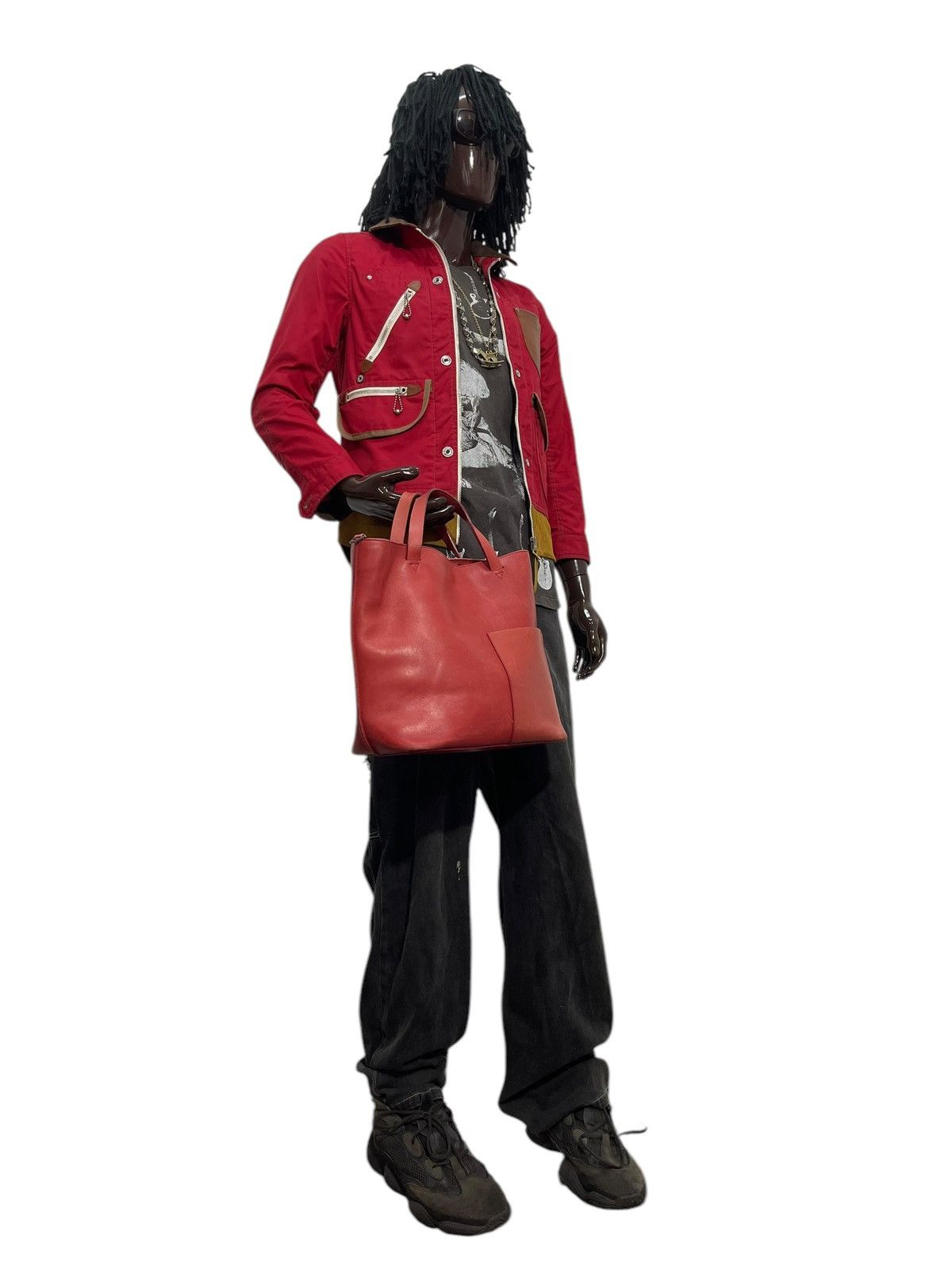 Genuine Leather Full Leather Ferrira Mauro Governa Italy Tote Bag 1🟩5 Size ONE SIZE - 3 Thumbnail