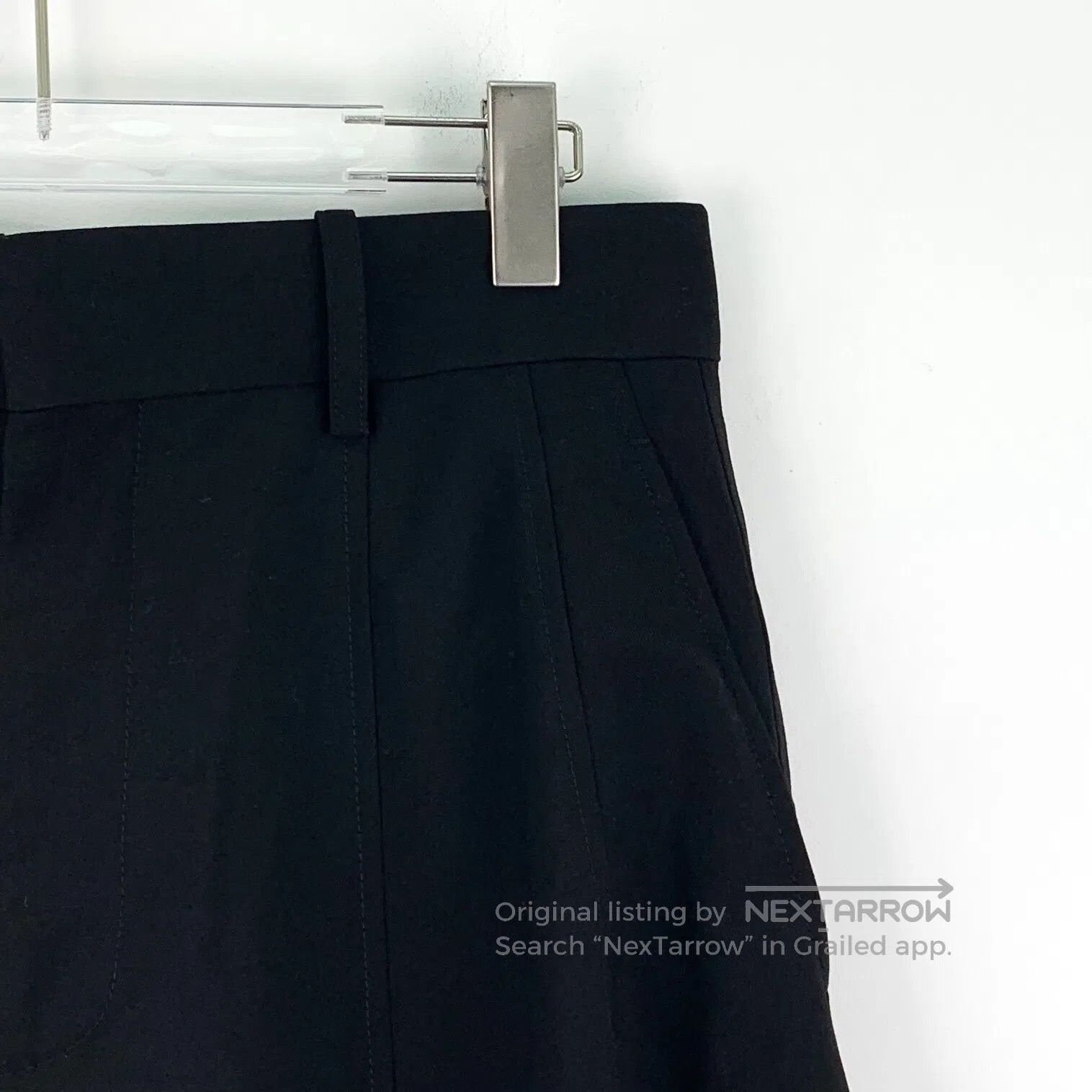 Bottega Veneta Bottega Veneta Black wool casual wide-leg long pants| Size US 40 / EU 56 - 3 Thumbnail